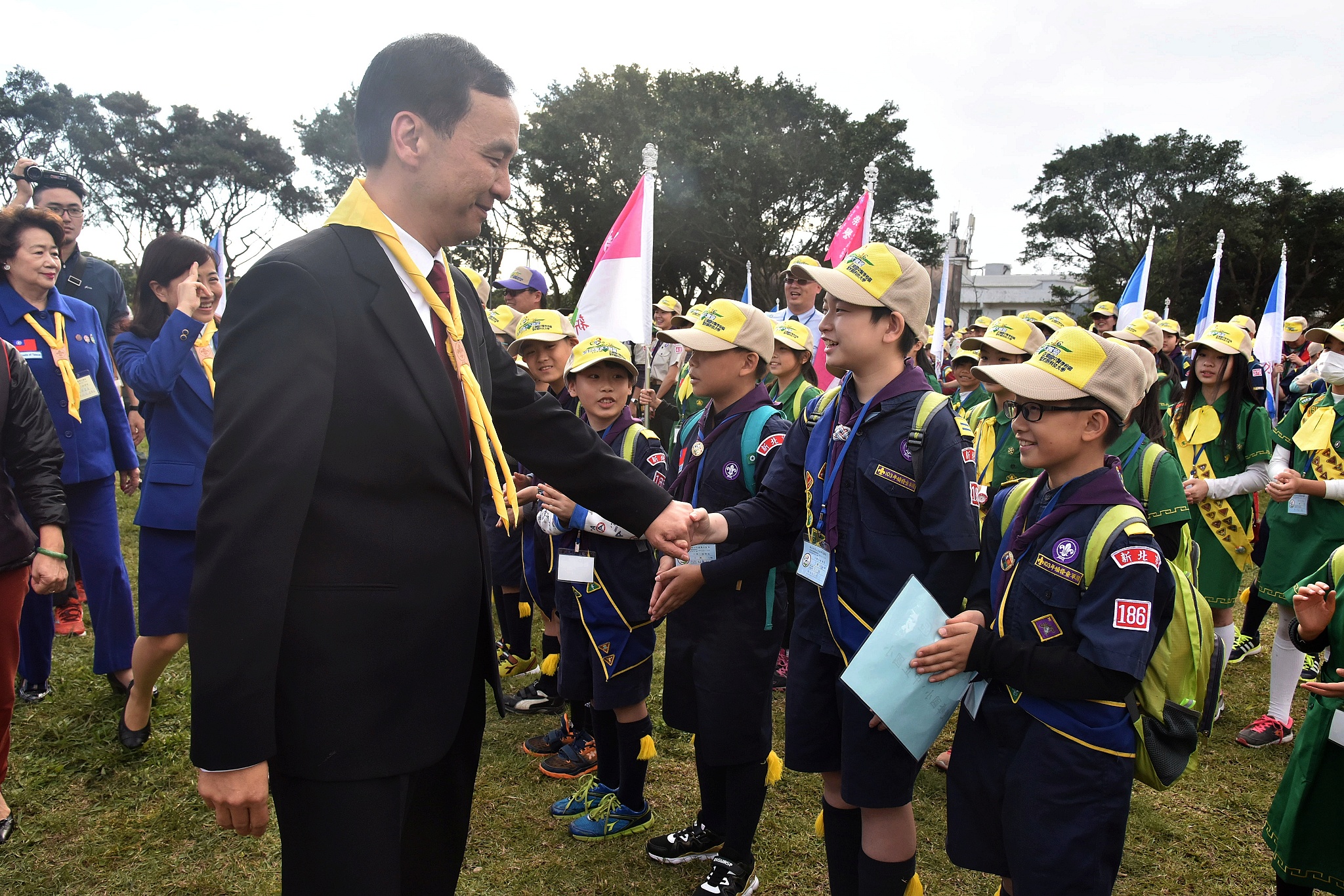 朱市長指出，童軍精神就是日行一善、人生以服務為目的