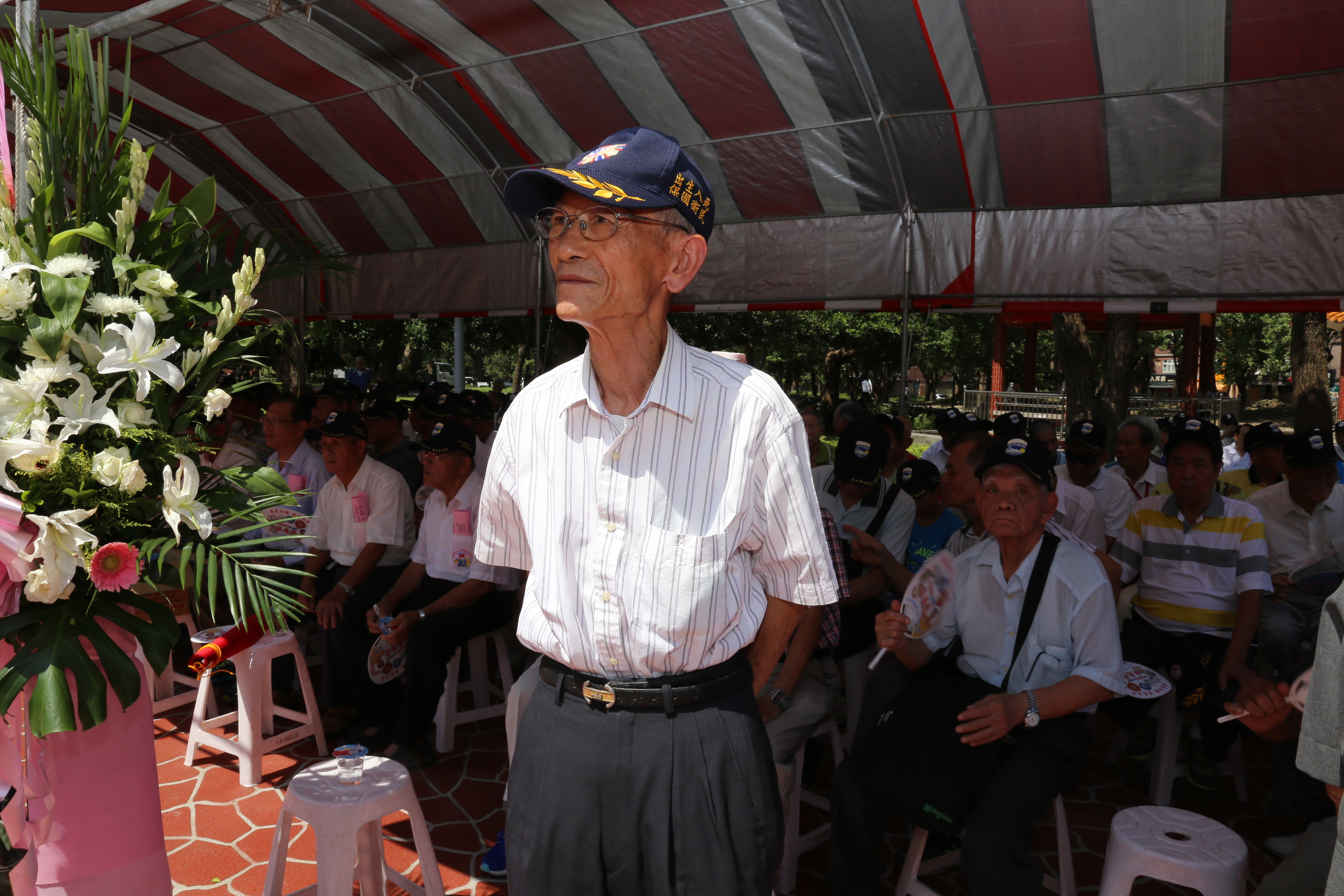 年逾80歲的八二三戰役戰友協會新北市分會理事長廖明仁，回憶自己20歲從軍，22歲就遇上八二三砲戰，負責臺灣海峽巡弋、護航的工作