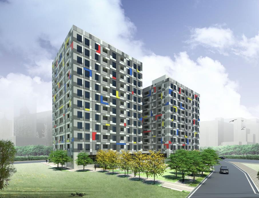國光段青年社會住宅初步規劃模擬圖