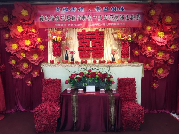 中式花嫁婚宴佈景1
