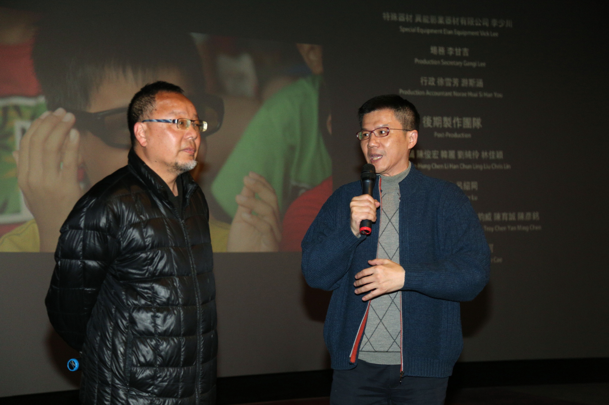 《美力台灣3D》導演曲全立及新聞局長張其強也全程觀影