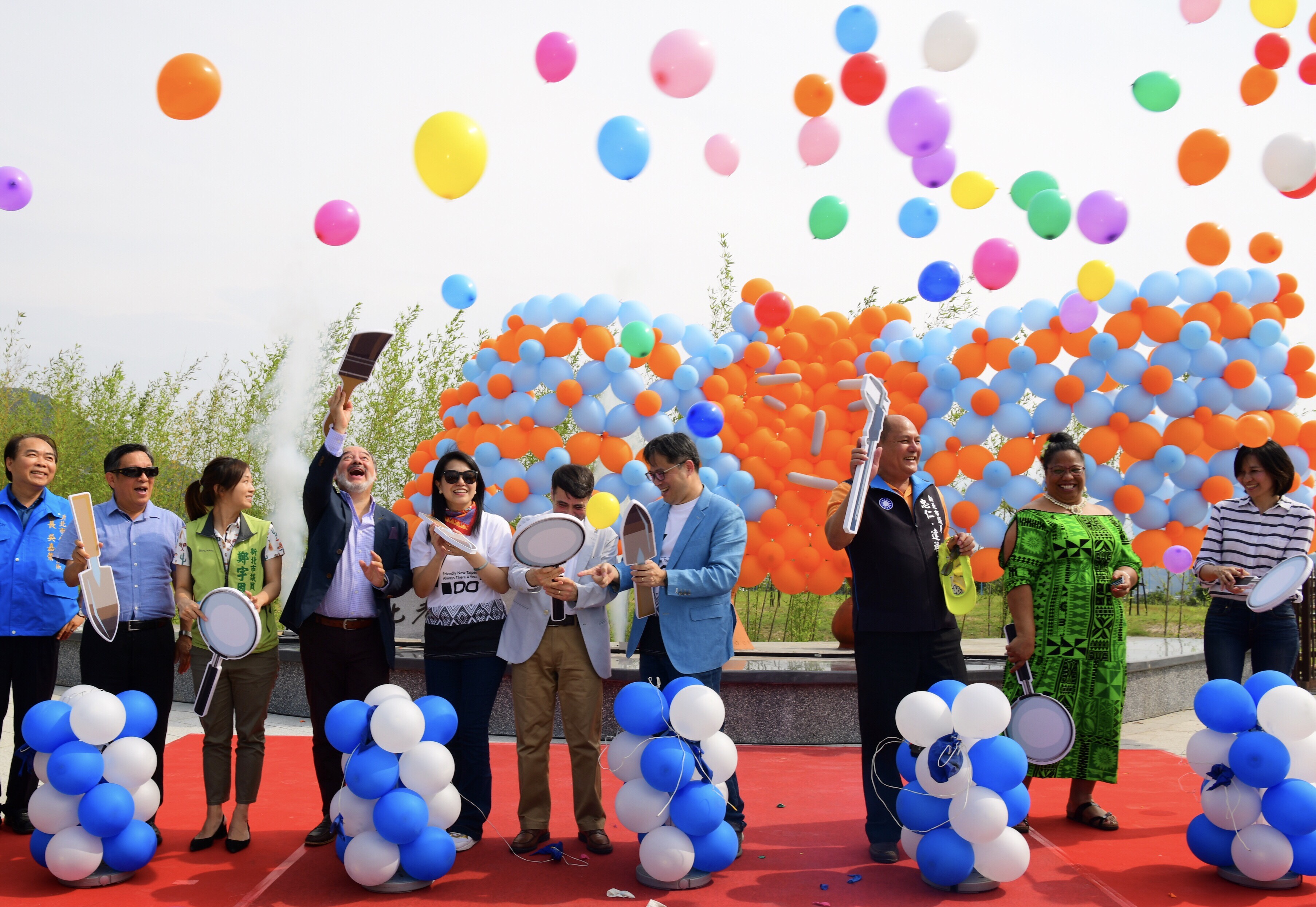 新北考古公園今(25)日由新北市副市長吳明機及貴賓共同揭幕
