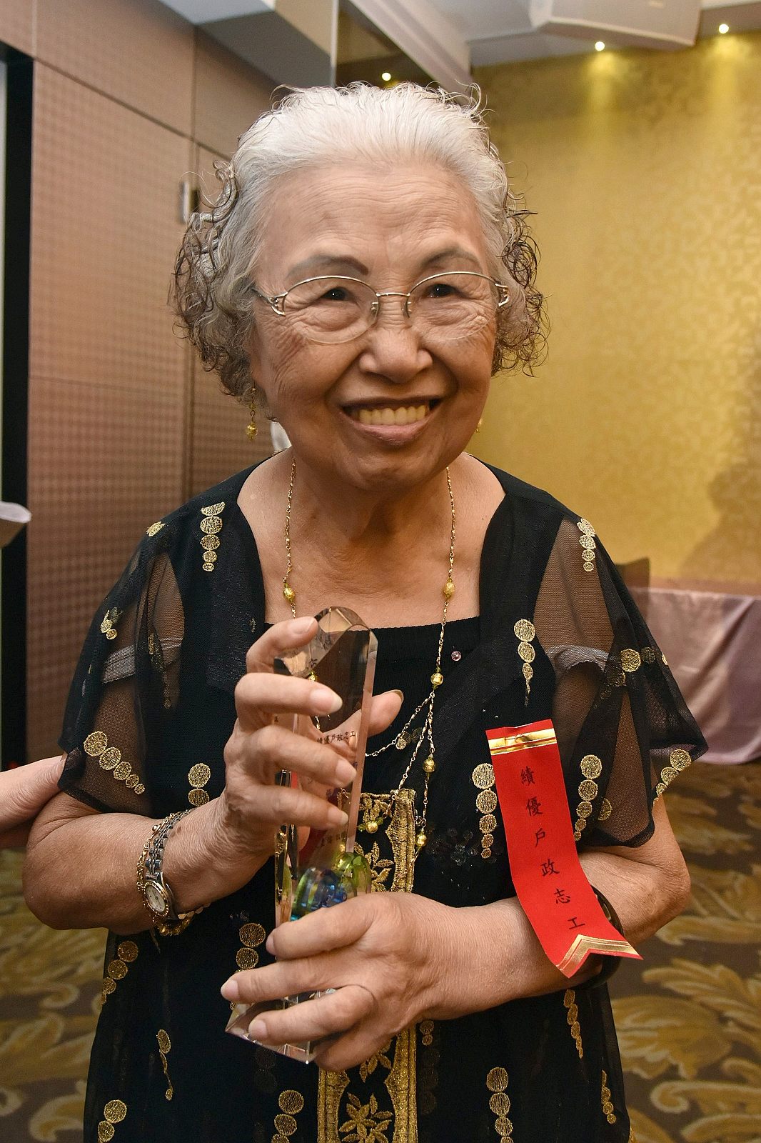 戶政日慶祝活動83歲獲獎者