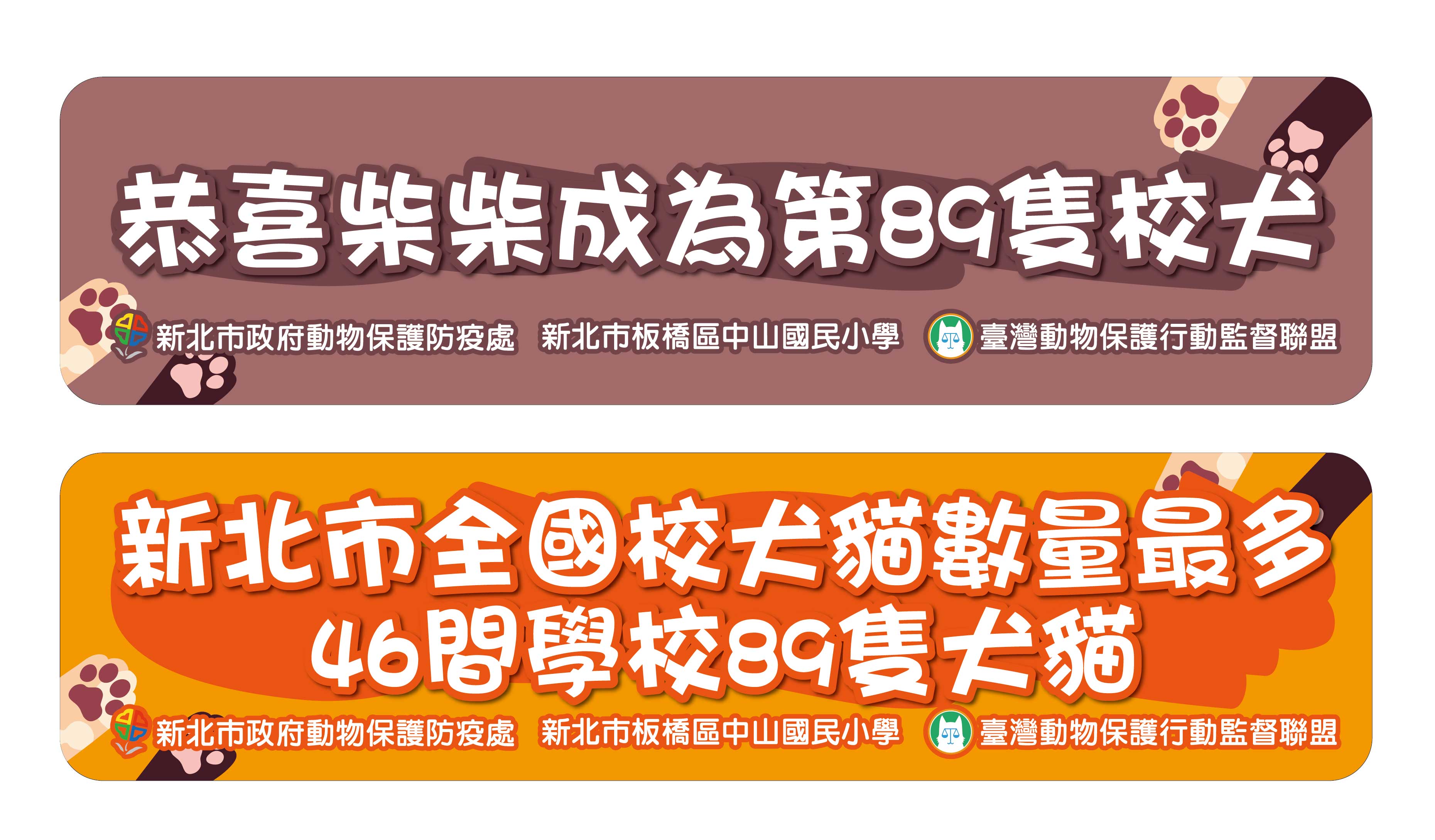 新北市全國校犬貓數量最多-46間學校89隻犬貓