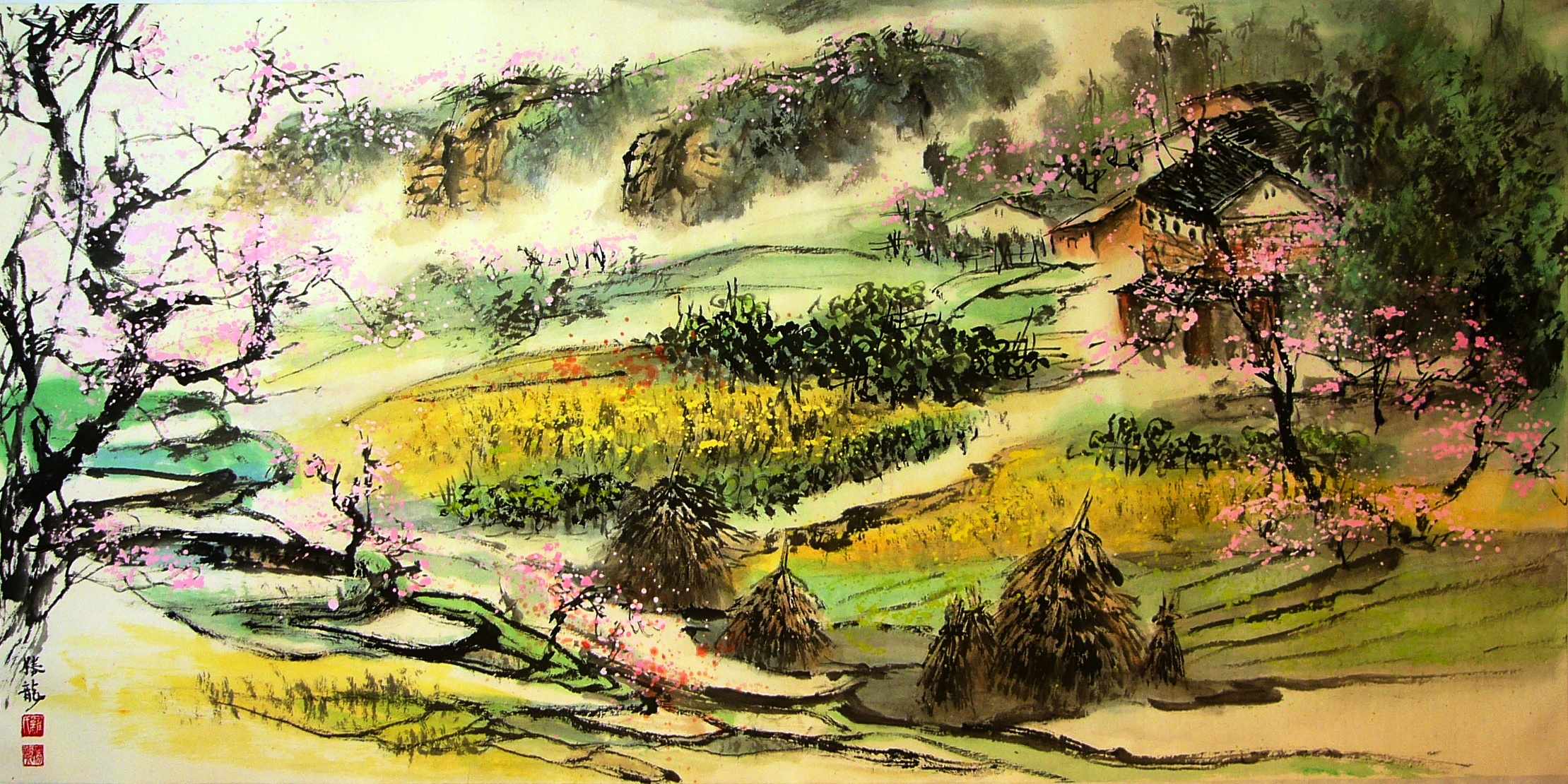 羅勝龍作品_田野風光