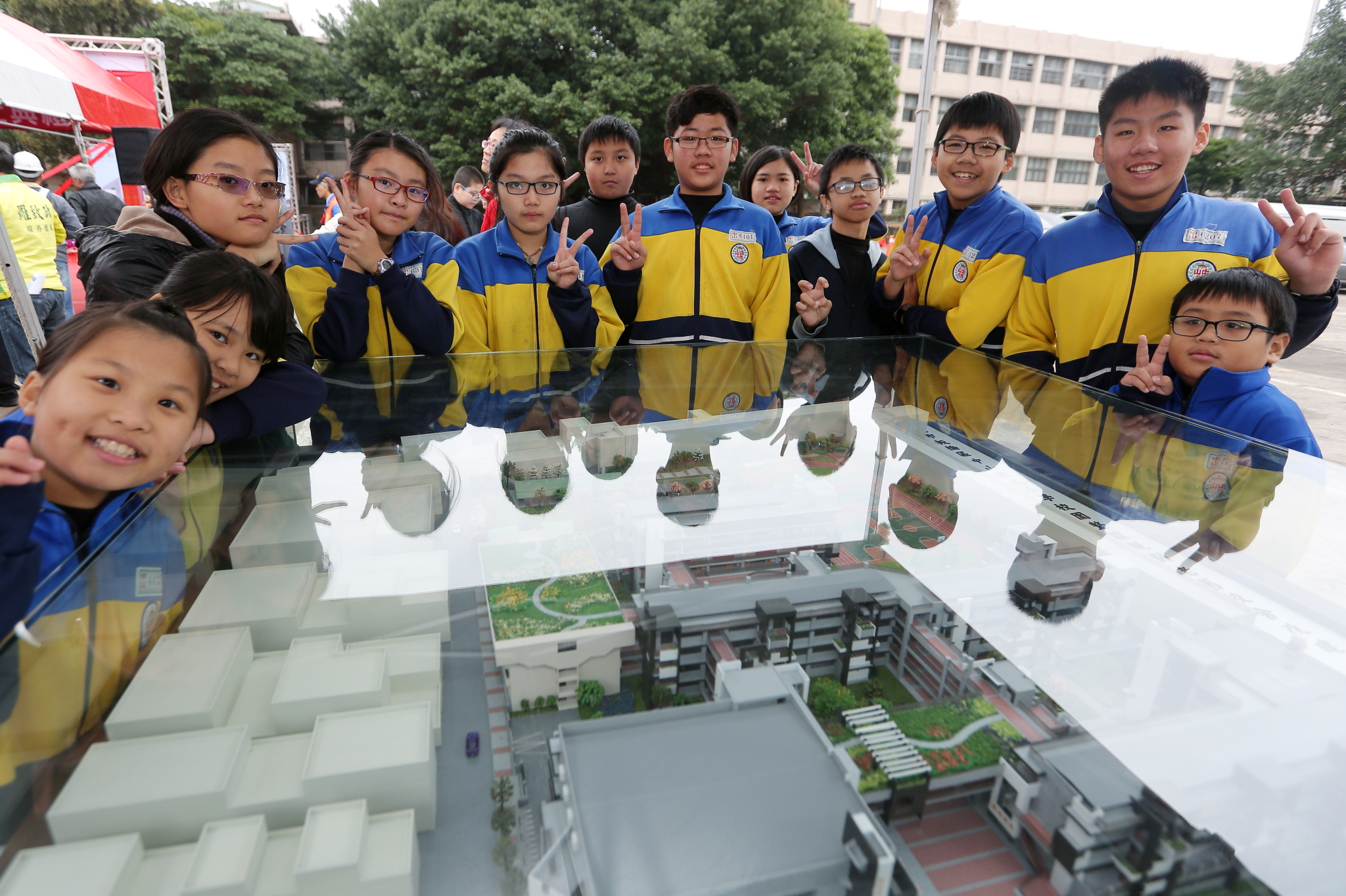 板橋區中山國小老舊校舍改建，完工後將提供師生們安全舒適的環境