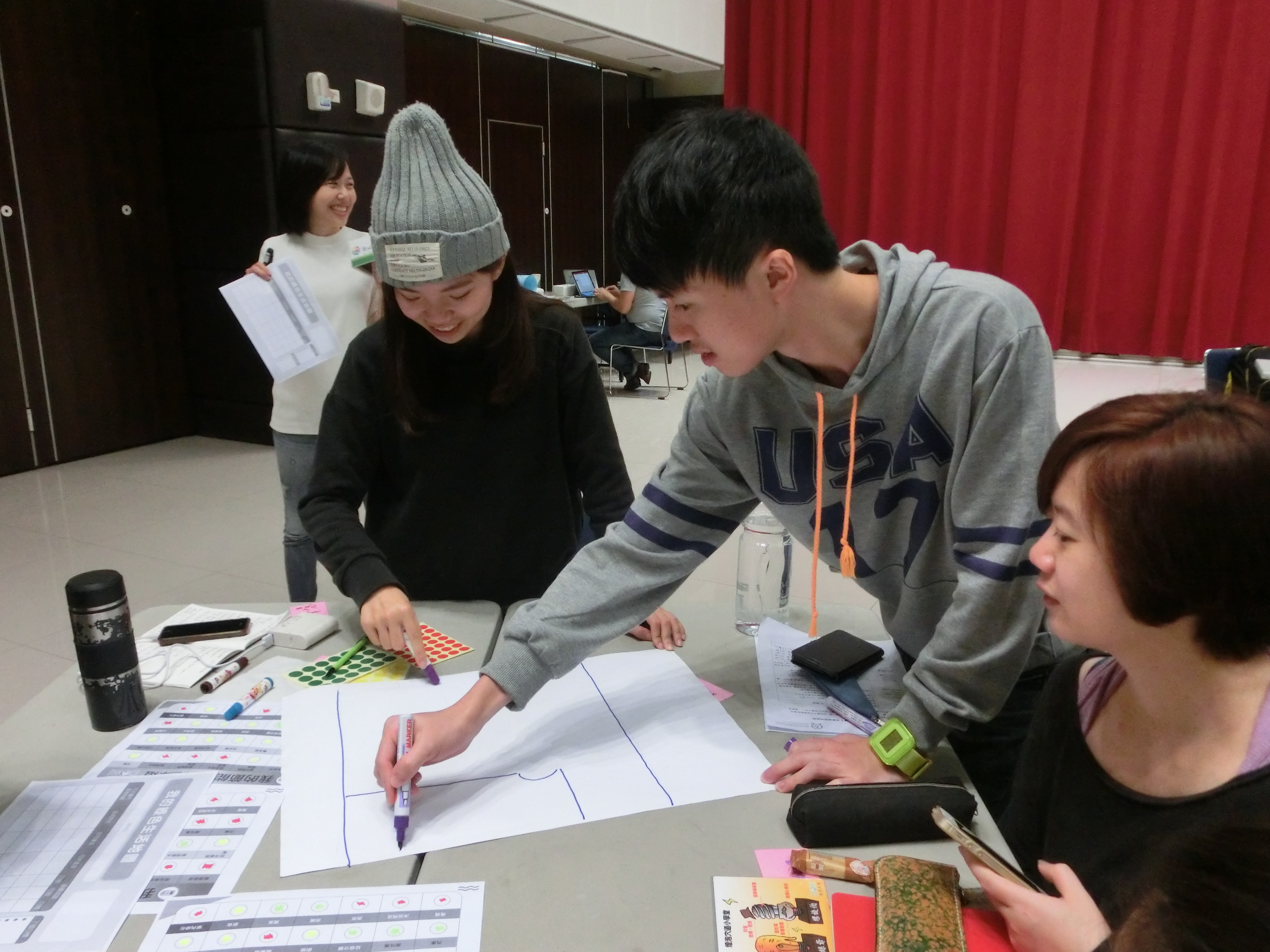 培訓過程同學們積極投入討論