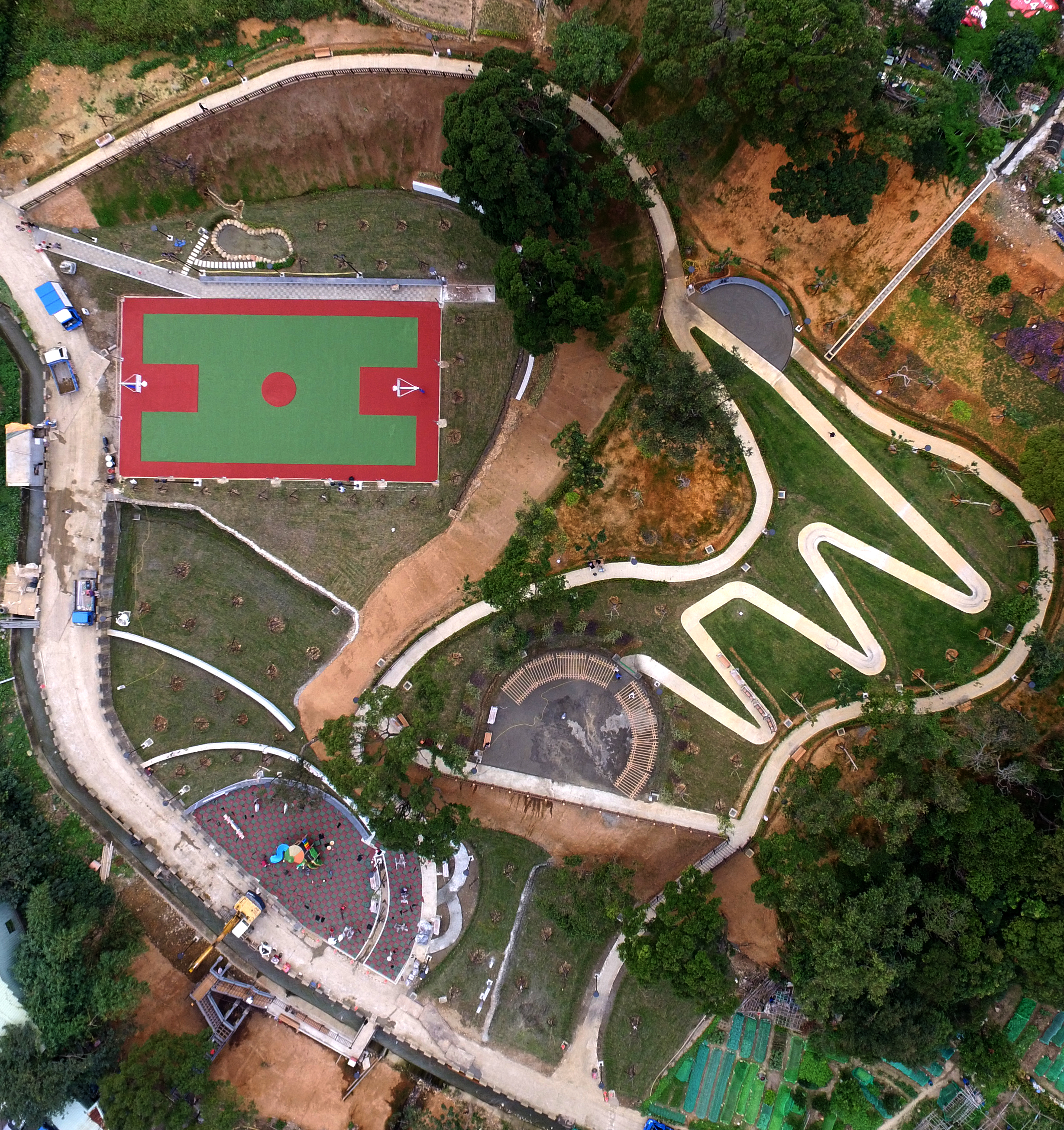 空拍鶯歌永吉公園一景
