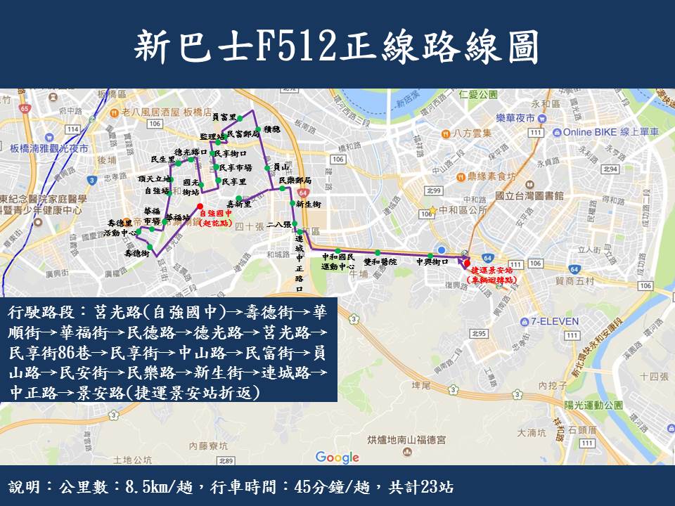 F512正線路線變更