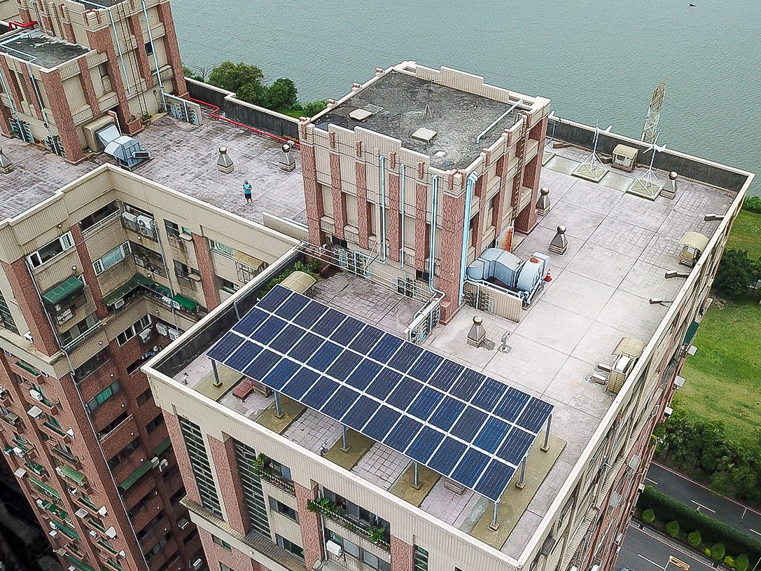 台北菠爾社區智慧微電網系統空拍圖