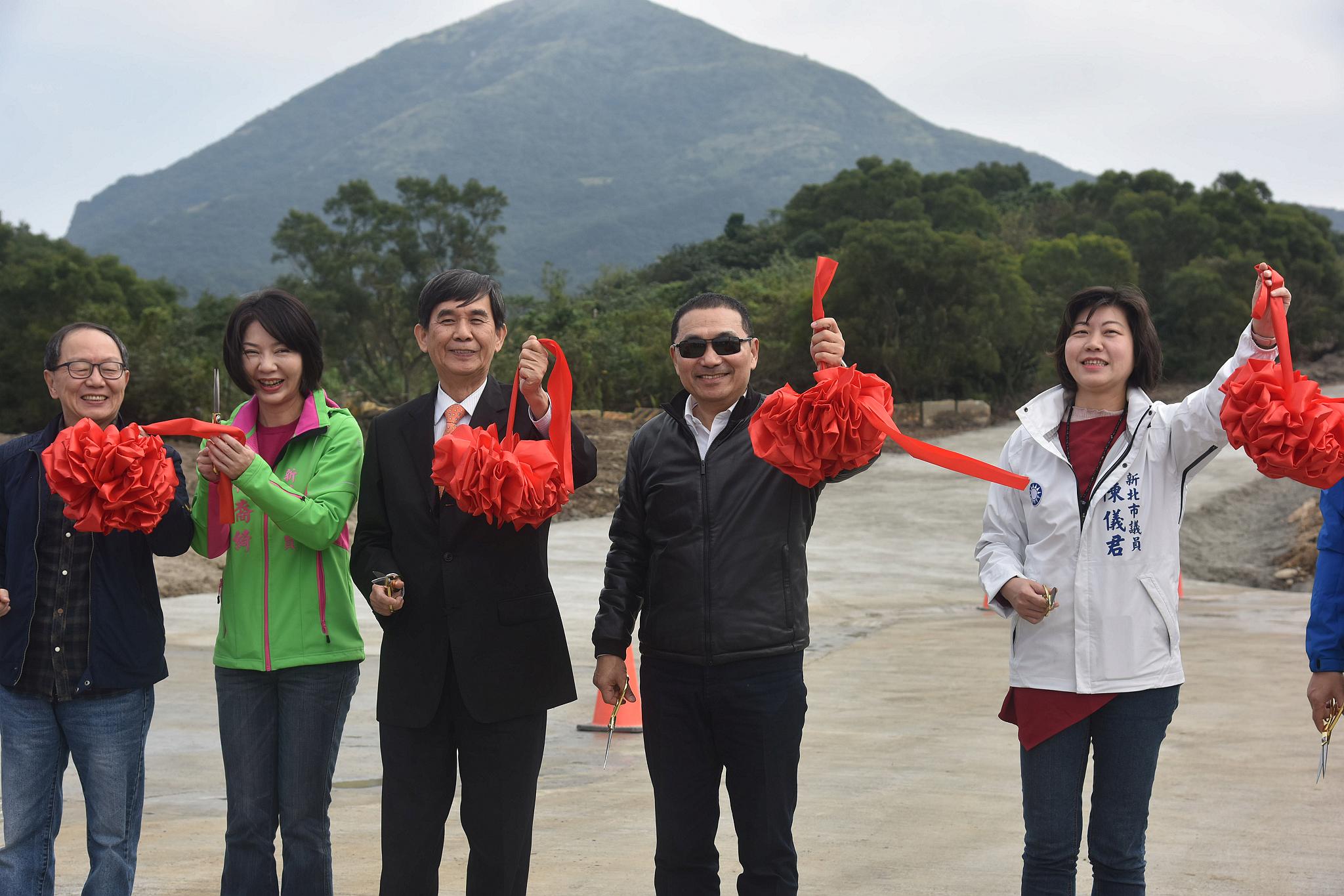 瑞芳新九號停車場開幕為侯友宜就任滿月首次以市長身分參與之工程啟用典禮