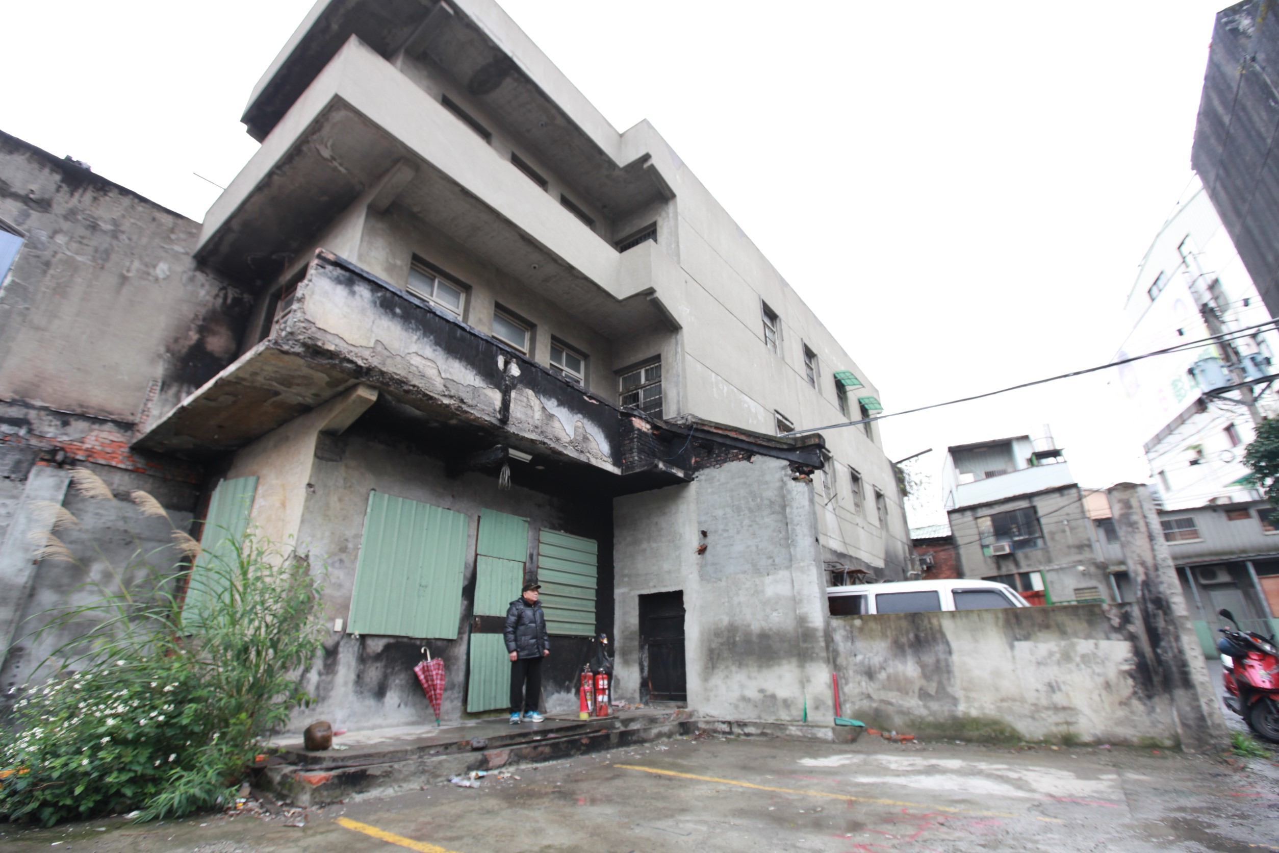土城區頂福段案重建前為經火災波及之建物
