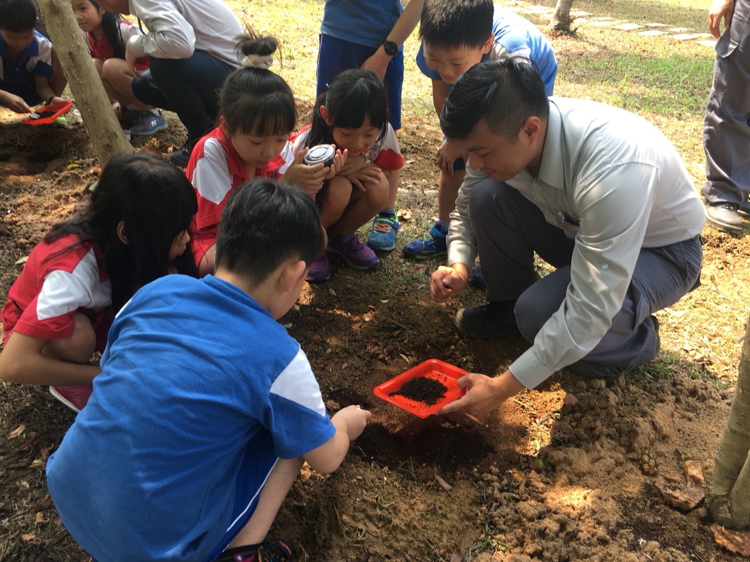 4.提供「尋找獨角仙地圖」給國小學童尋寶