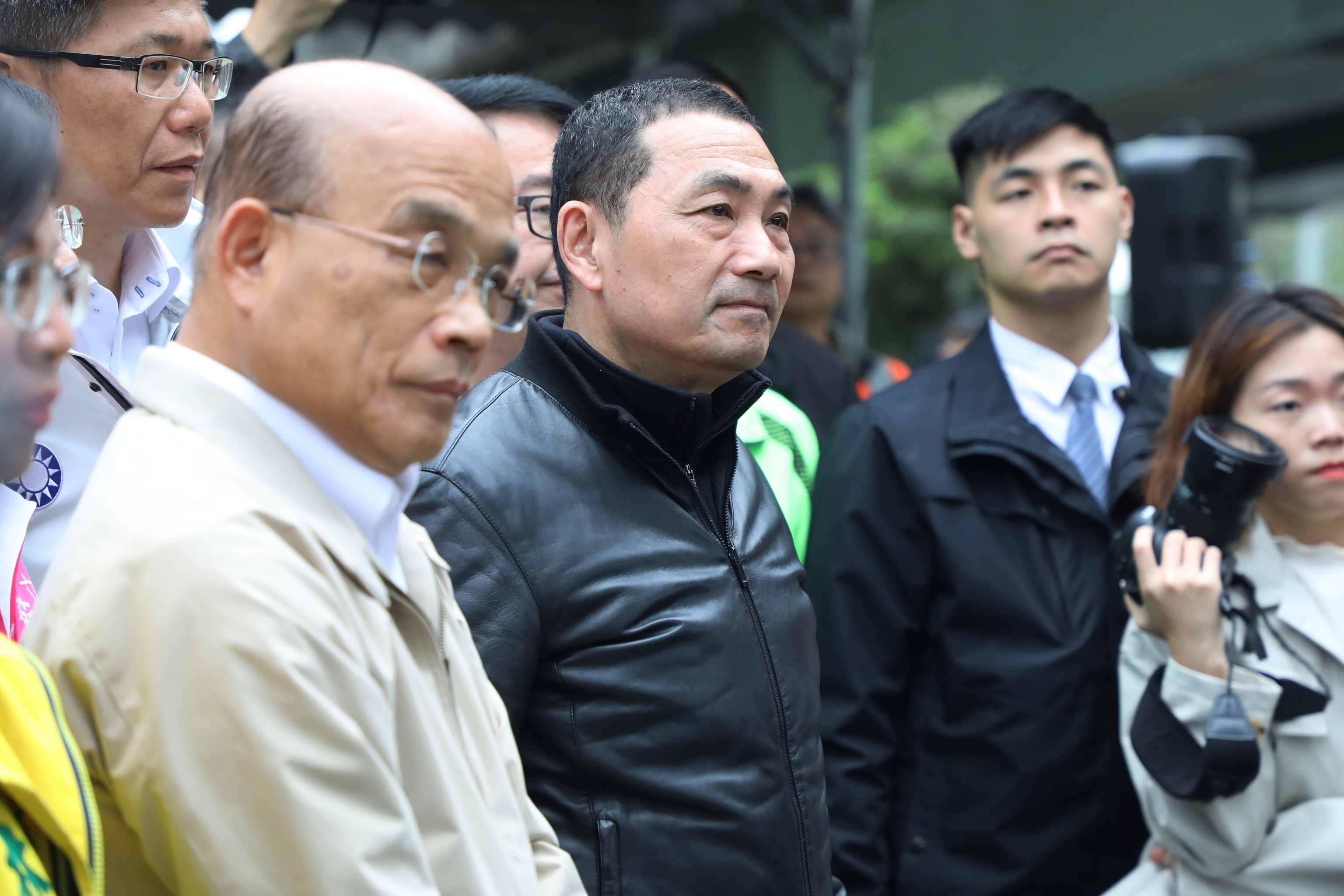 侯市長陪同行政院長蘇貞昌視察五股交流道，實地了解工程改善計畫