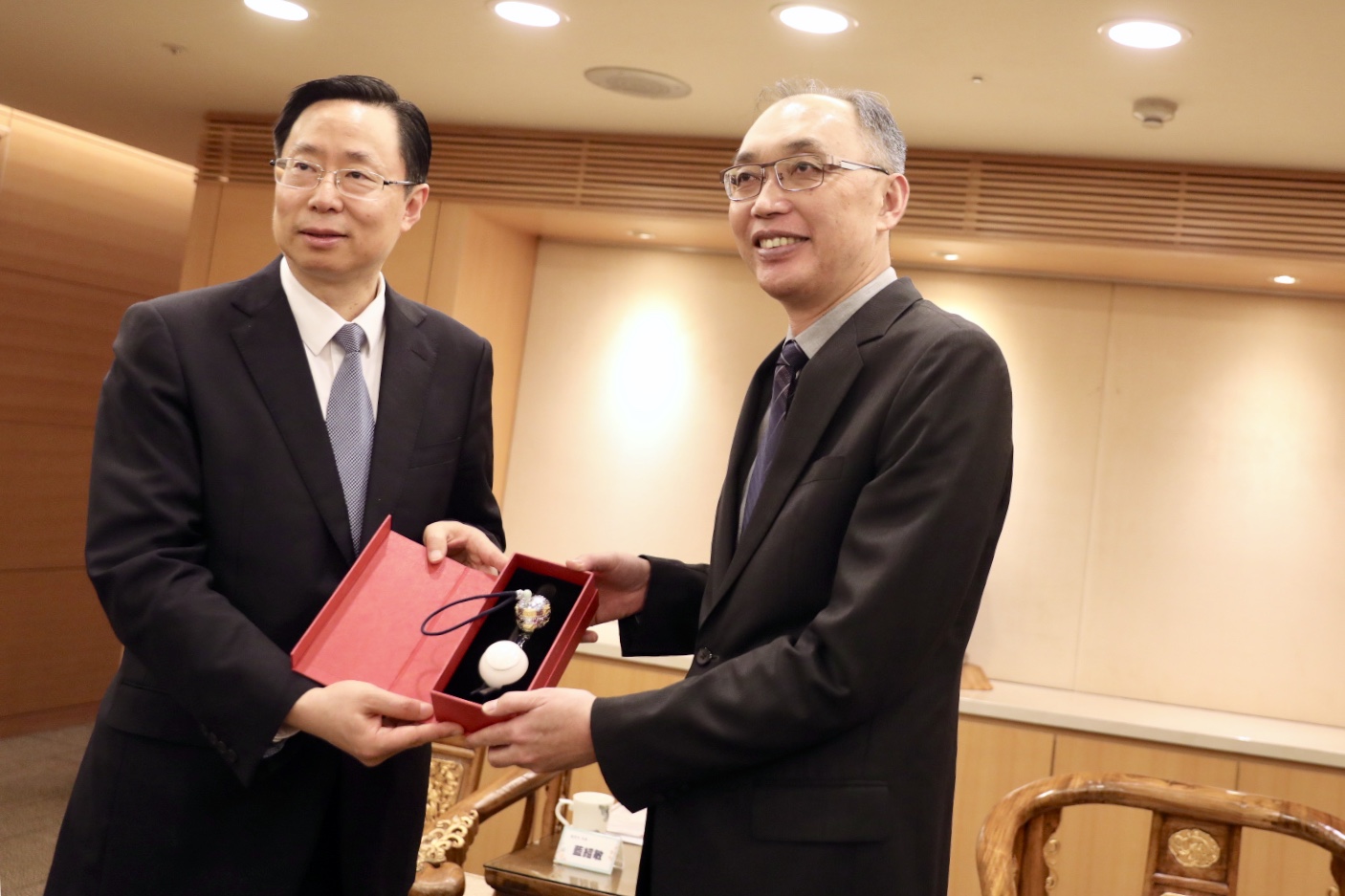 南京市長藍紹敏於4月率領12人參訪團來訪新北市 謝副市長會於賽事期間回訪老朋友