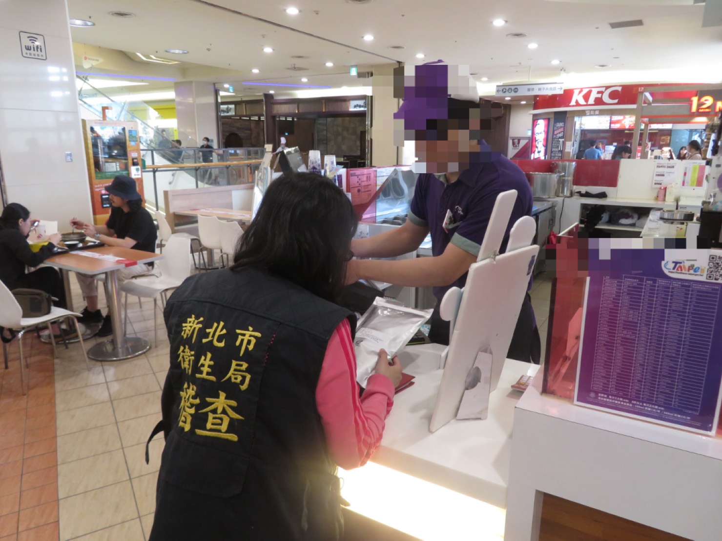 新北市衛生局實地查核轄內連鎖及非連鎖飲冰品業者、一般餐廳及大賣場共計134