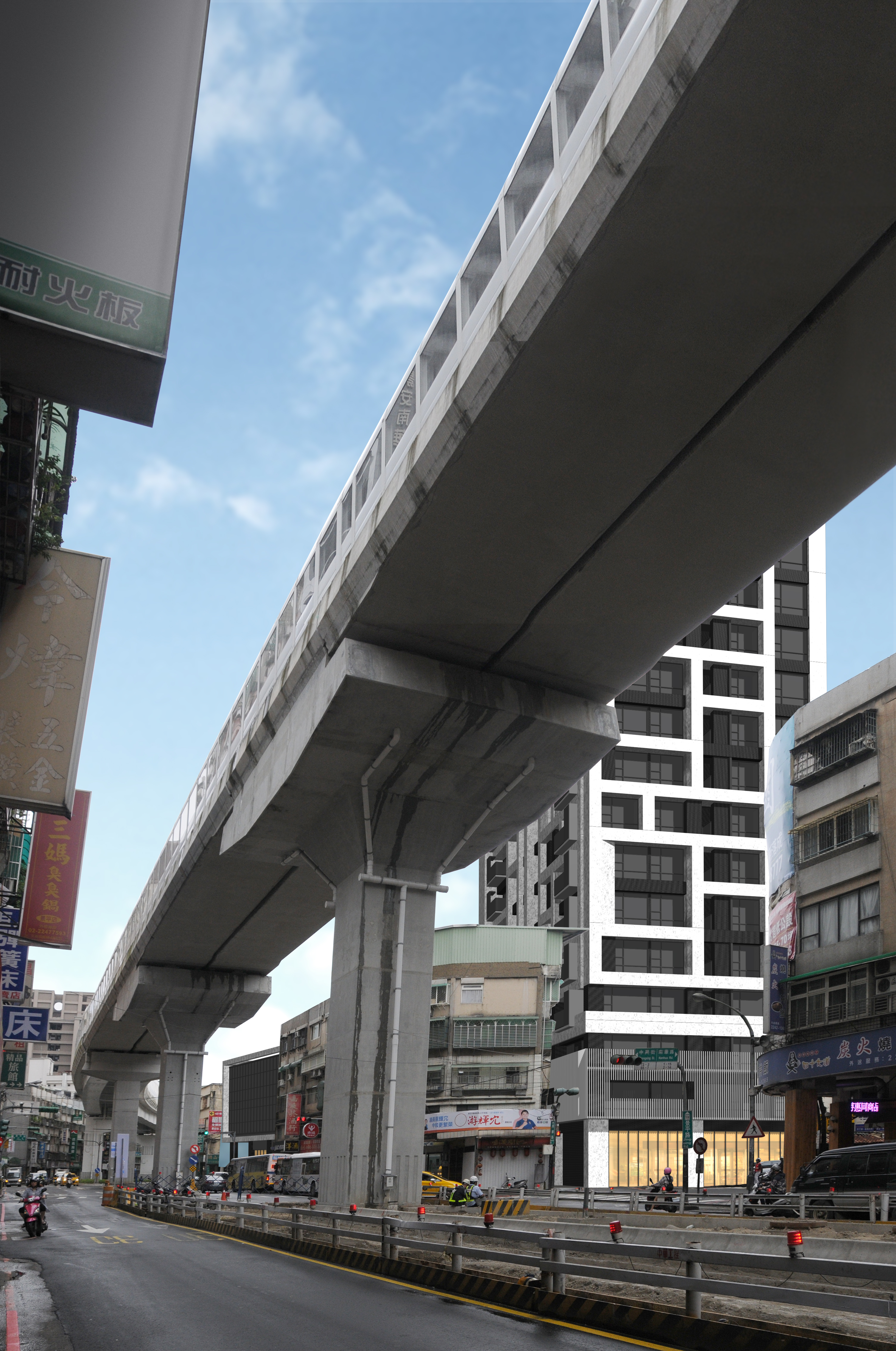 中和南山段危老重建案緊鄰環狀捷運線旁，為本市捷運到哪都更到哪的案例之一