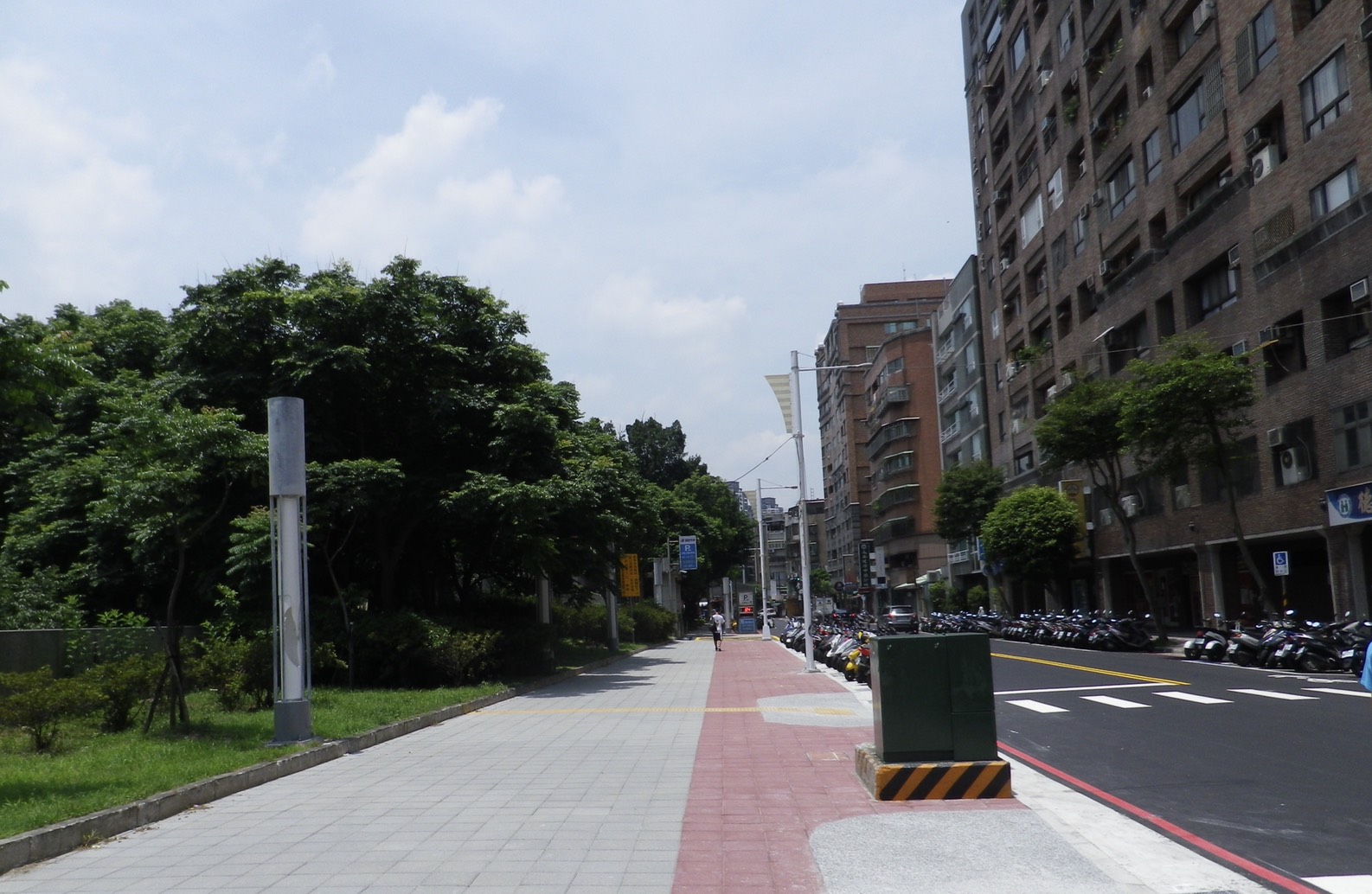 中永和四號公園人行道改造完成