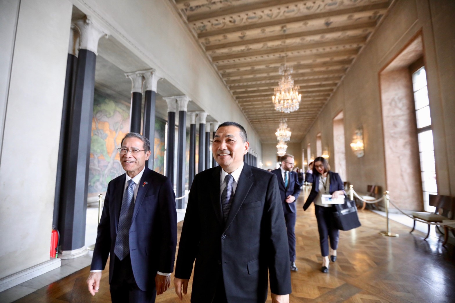 駐瑞典代表廖東周大使陪同侯市長參訪
