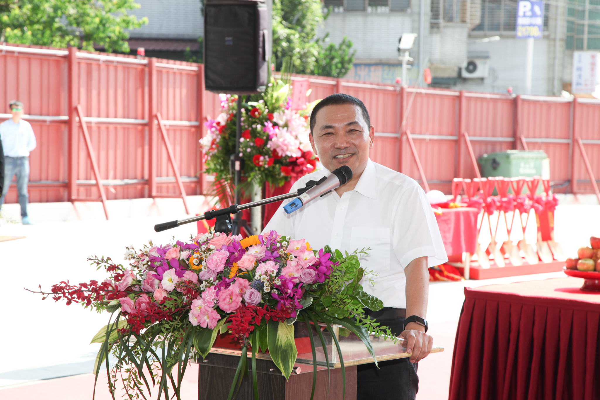 新北市長侯友宜為「寶高智慧產業園區」動土典禮致詞