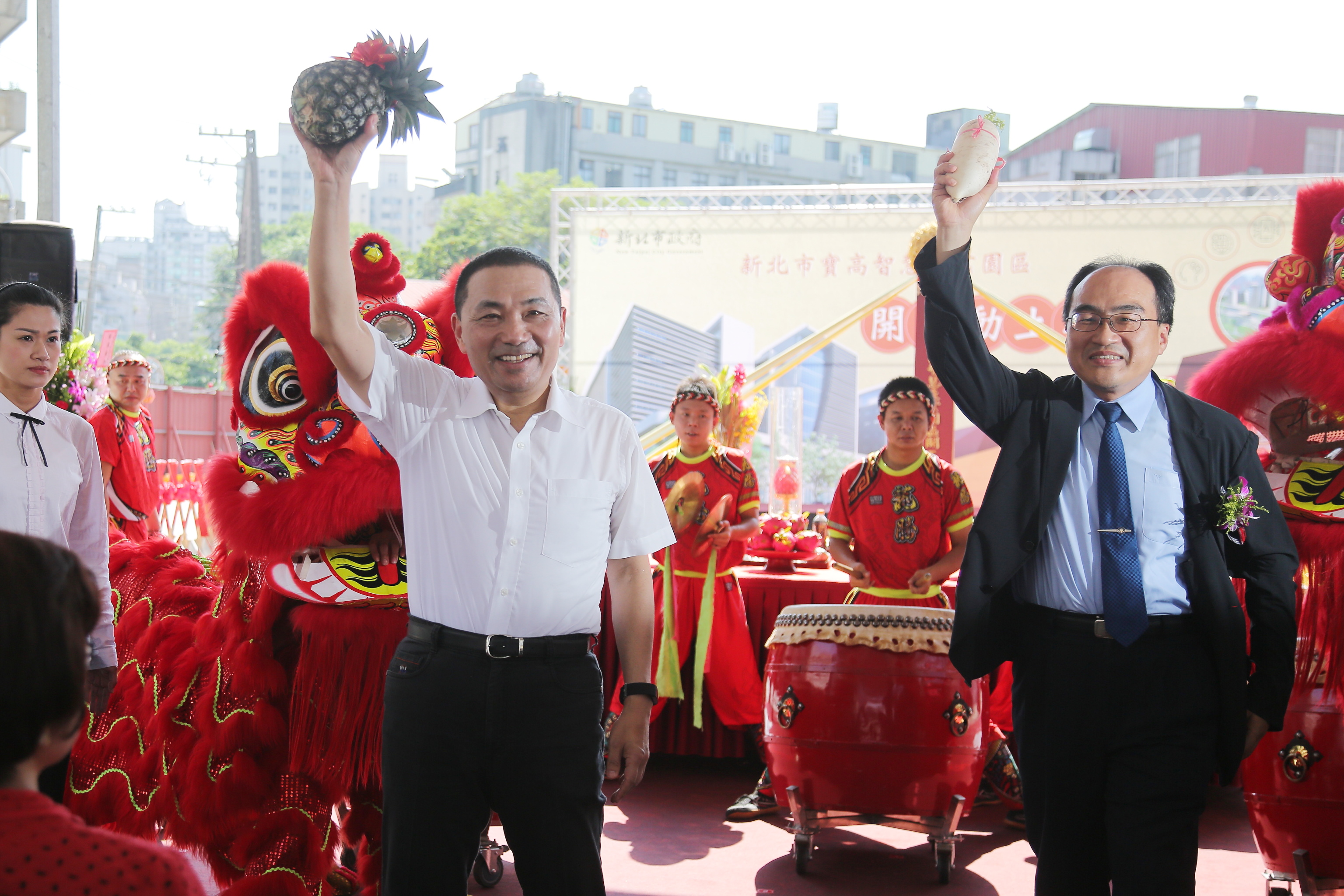 侯友宜出席開工動土典禮，強調結合地方與中央活化工業土地，打造更符合產業需求的智慧園區