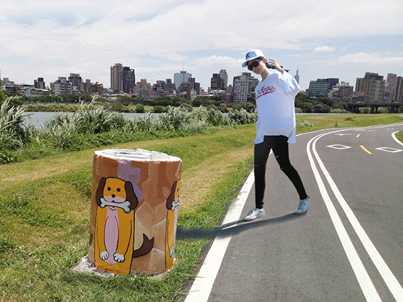 新北市河濱公園垃圾桶美麗大變身