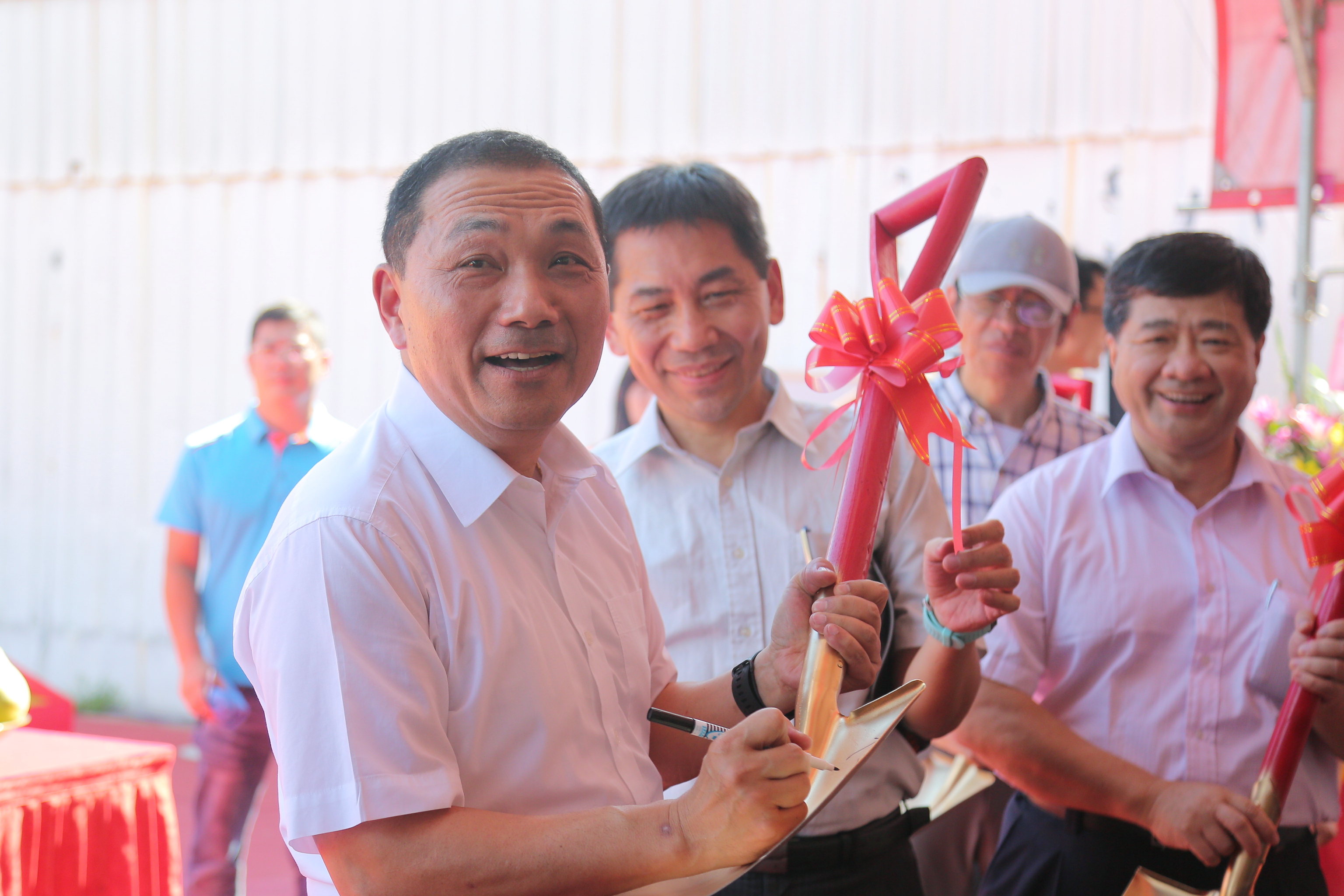 台北氣象站板橋站區及氣象儀器檢校中心合署辦公廳舍興建工程開工，侯友宜市長期許工程如期如質完工