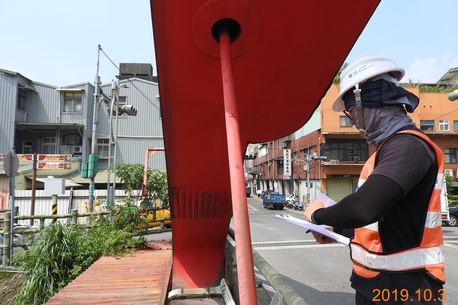新北市工務局養工處以一週時間完成全市16座特殊橋梁安全檢測，結構安全無虞(南陽大橋)