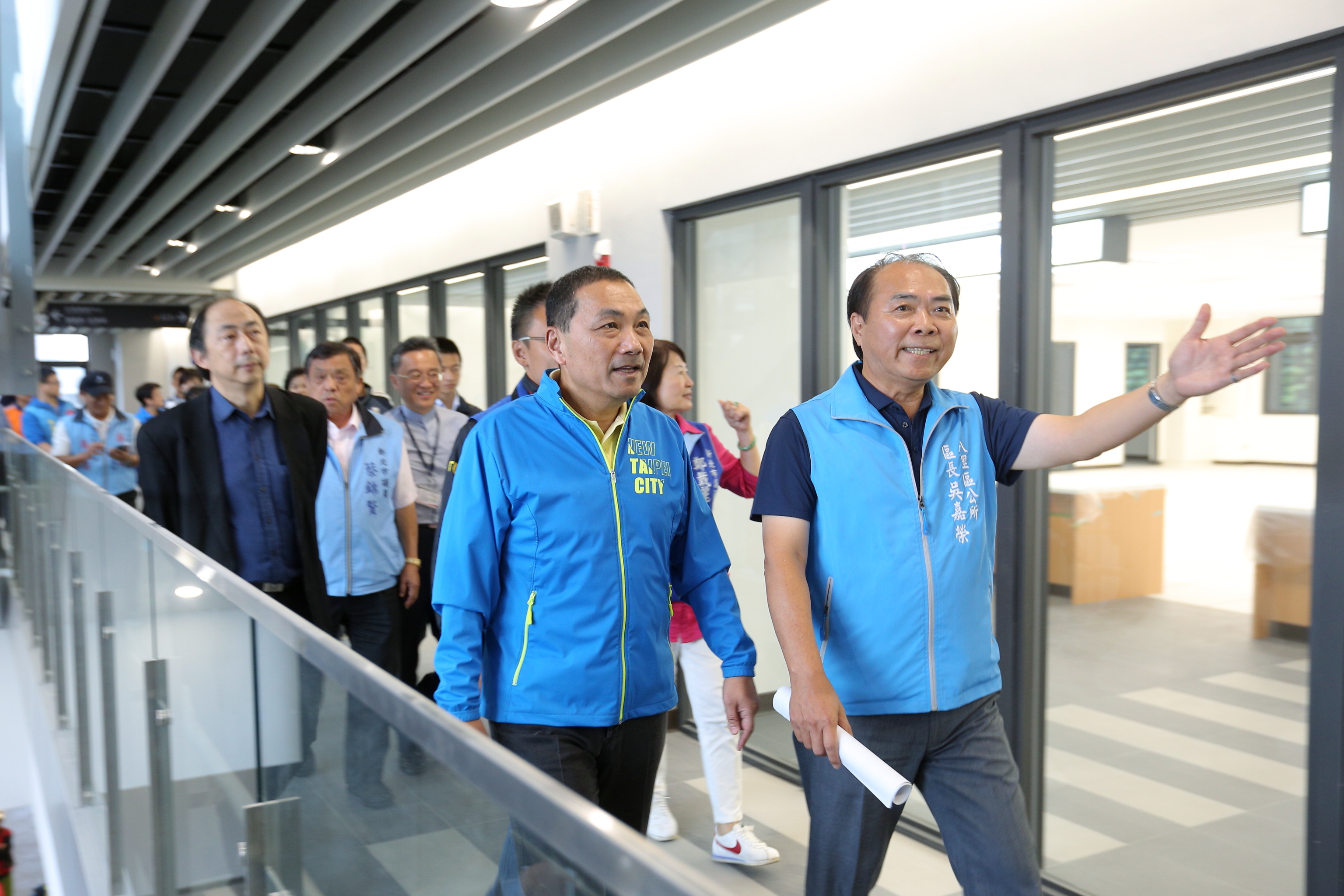 侯友宜市長視察八里區行政大樓新建工程