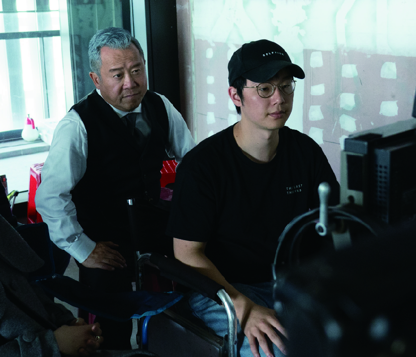 新北「聖人大盜」電影特映會特別邀請電影導演徐嘉凱，以及身兼本片監製及主演的香港影壇大哥曾志偉到現場互動分享拍片心得。(圖片為台北双喜電影發行（股）公司提供)