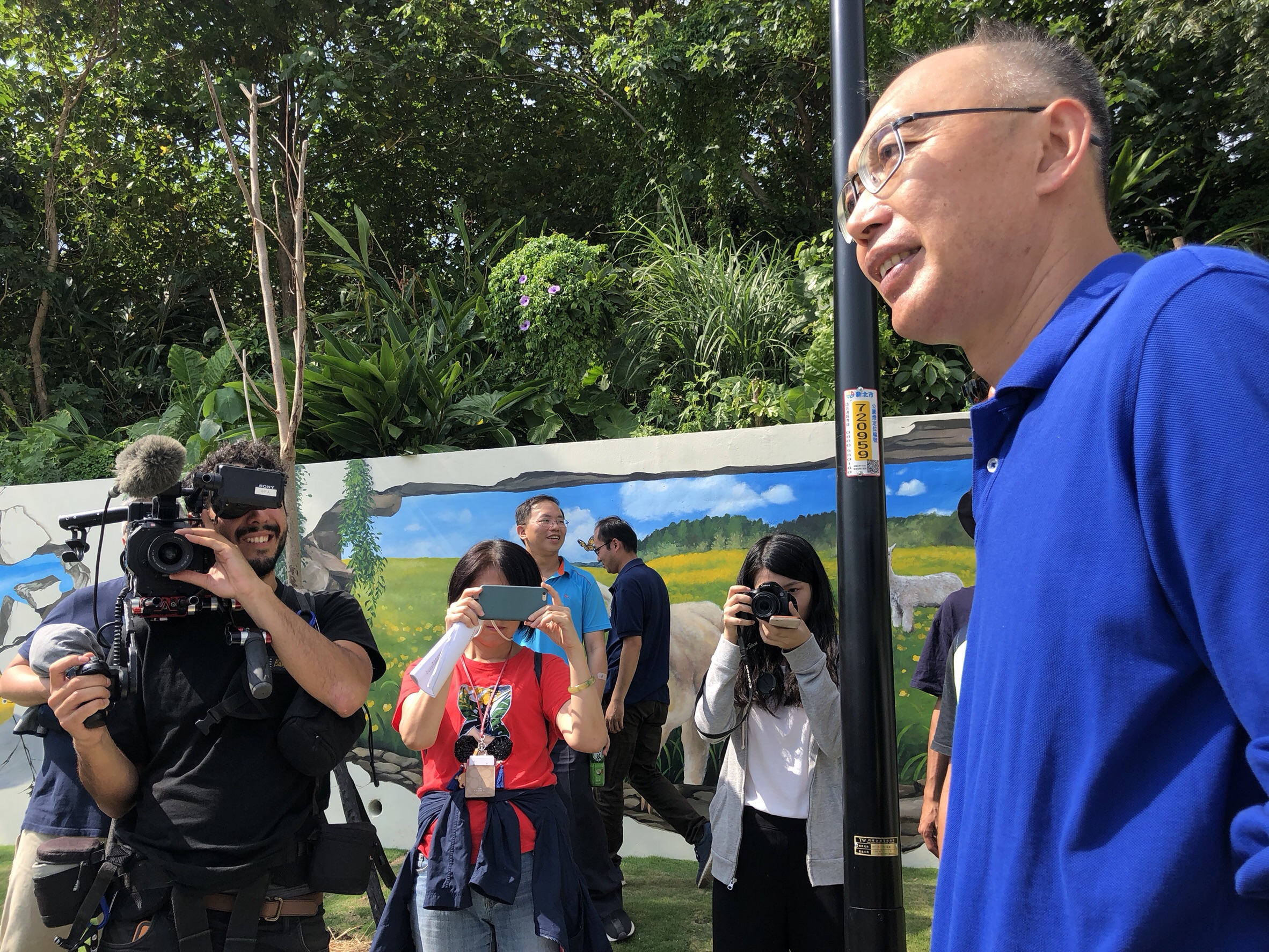 新北市副市長謝政達接受加拿大TVO電視台訪問