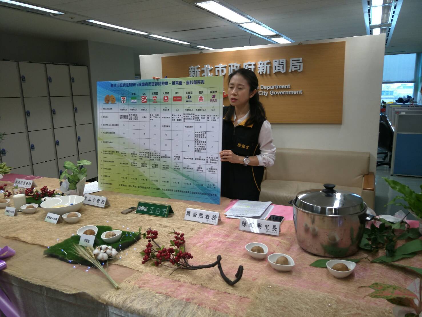 新北市政府消保官公布茶葉蛋行政調查結果