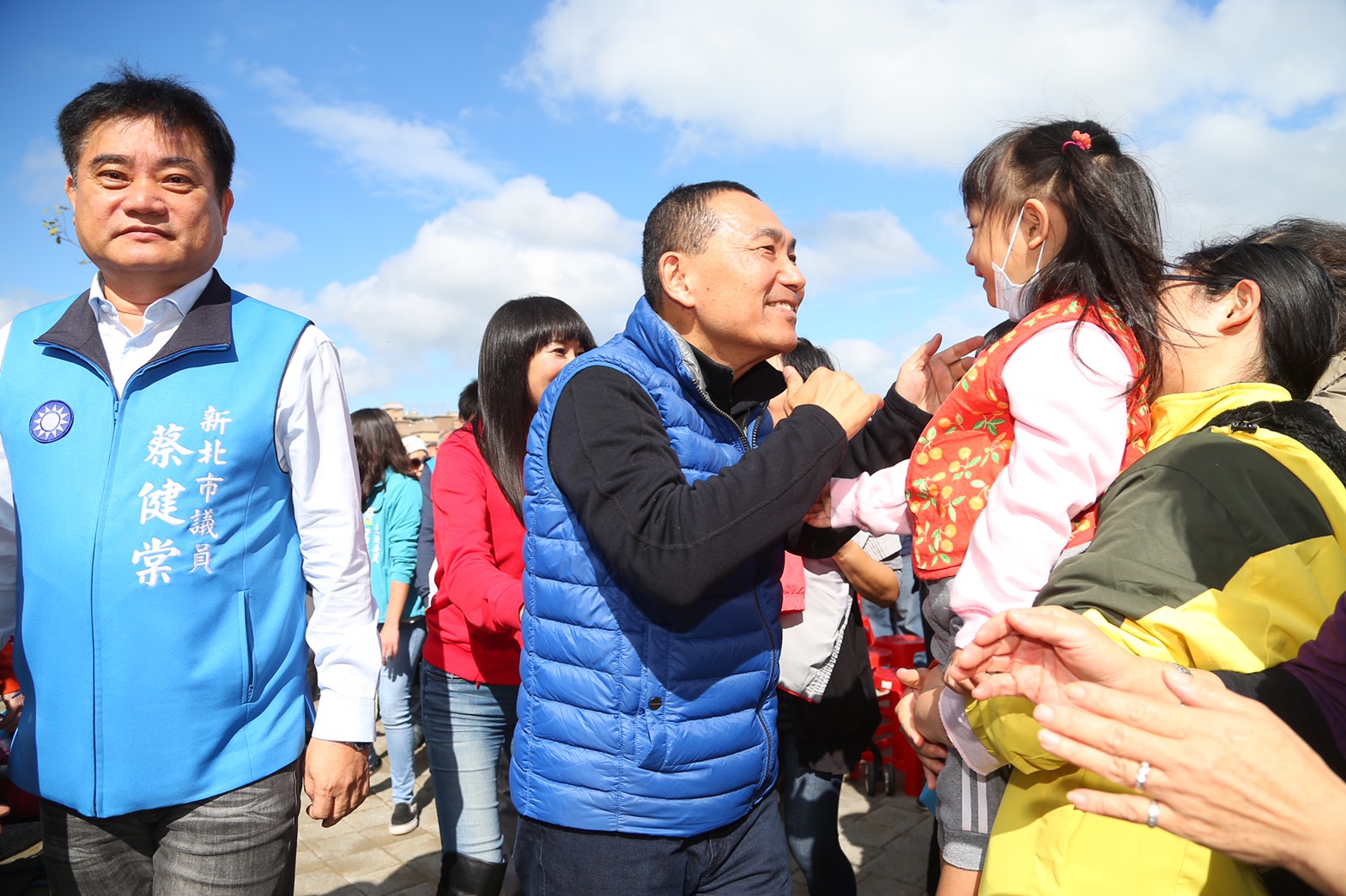 市長侯友宜來到林口國民運動中心