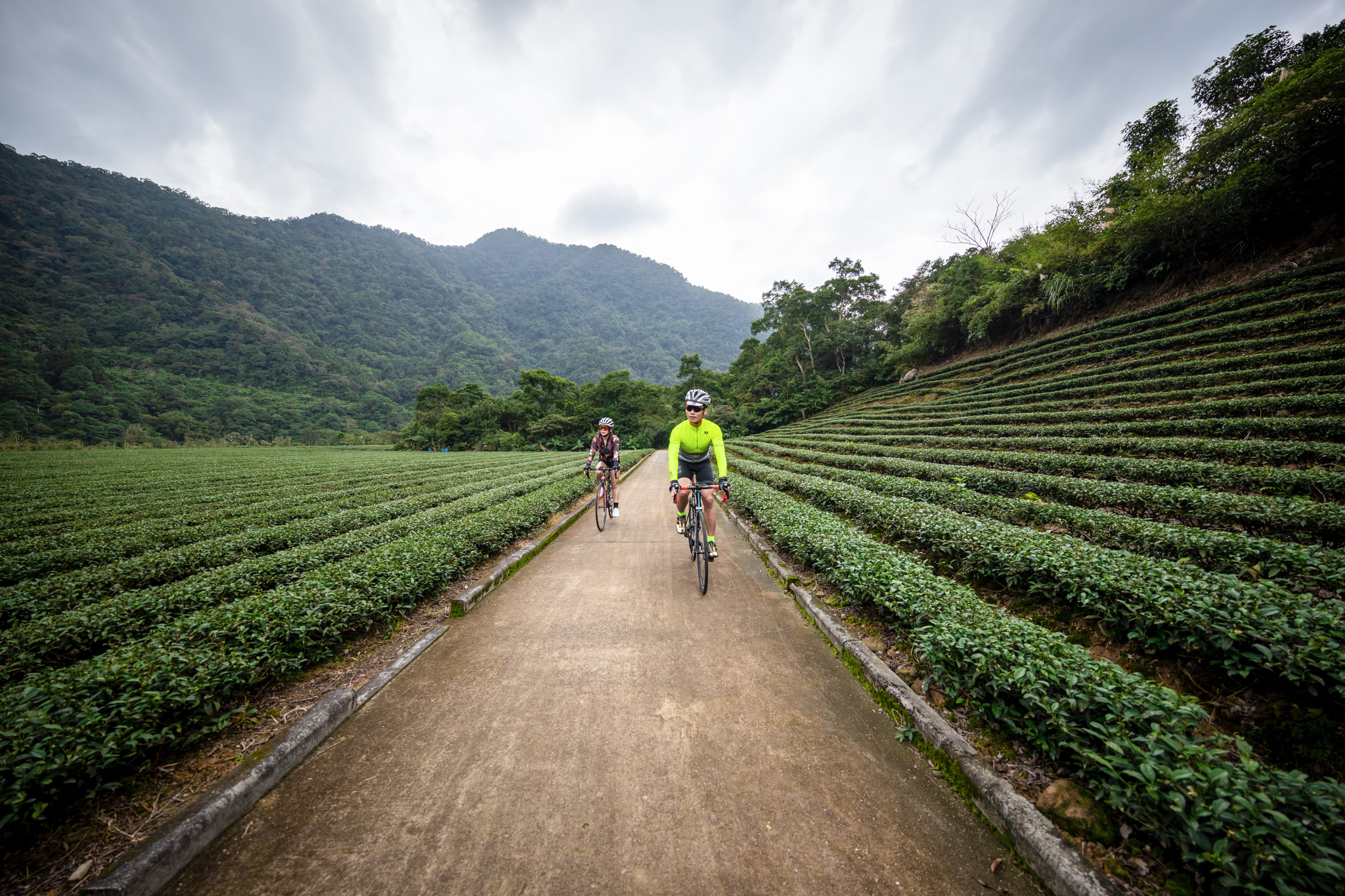 穿越恬靜茶園及珍藏千百年的山川美景，一起吐納天地的靈氣