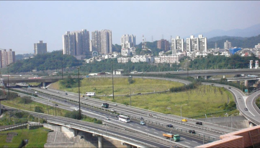汐止系統交流道鳥瞰圖