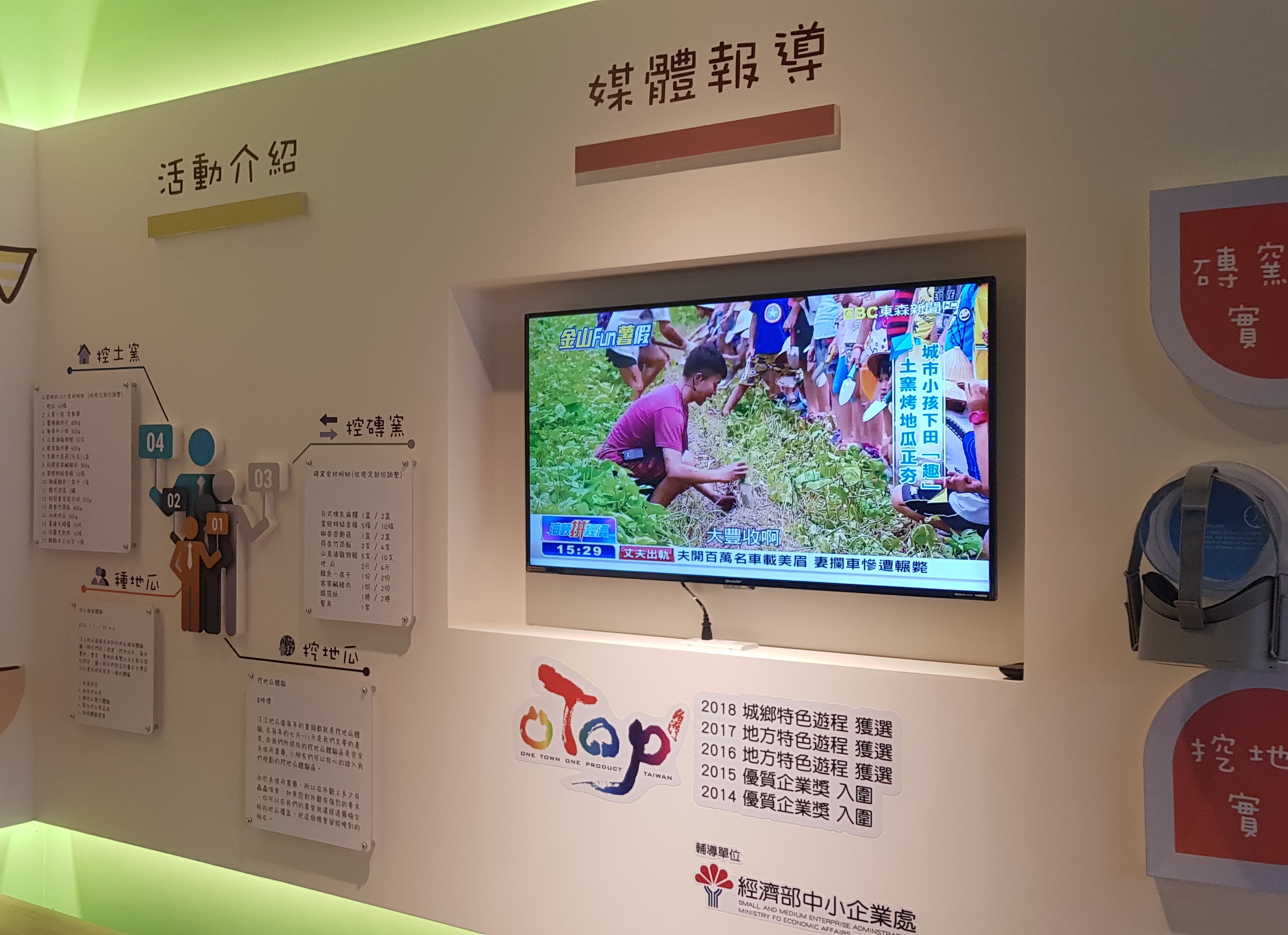 地方產業介紹牆