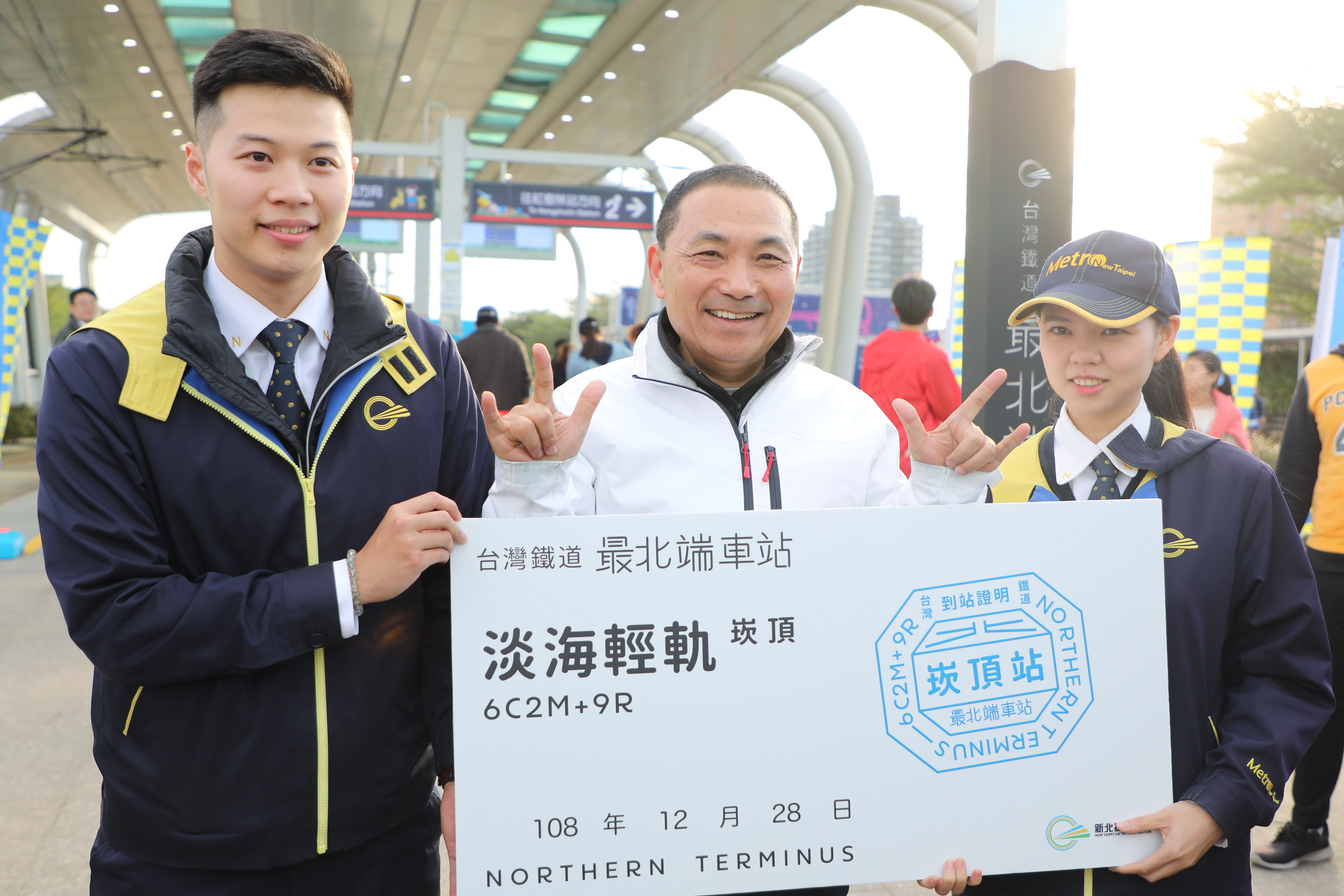 淡海輕軌通車周年，崁頂站成為台灣最北端車站