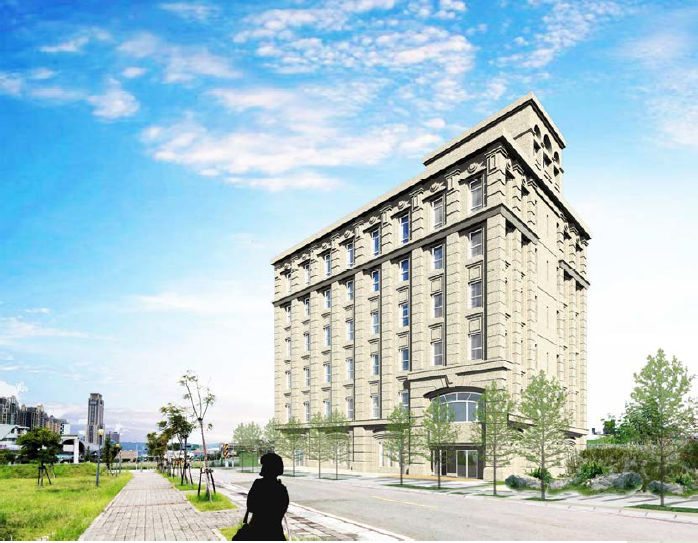 先鋒材料科技未來建築物模擬示意圖