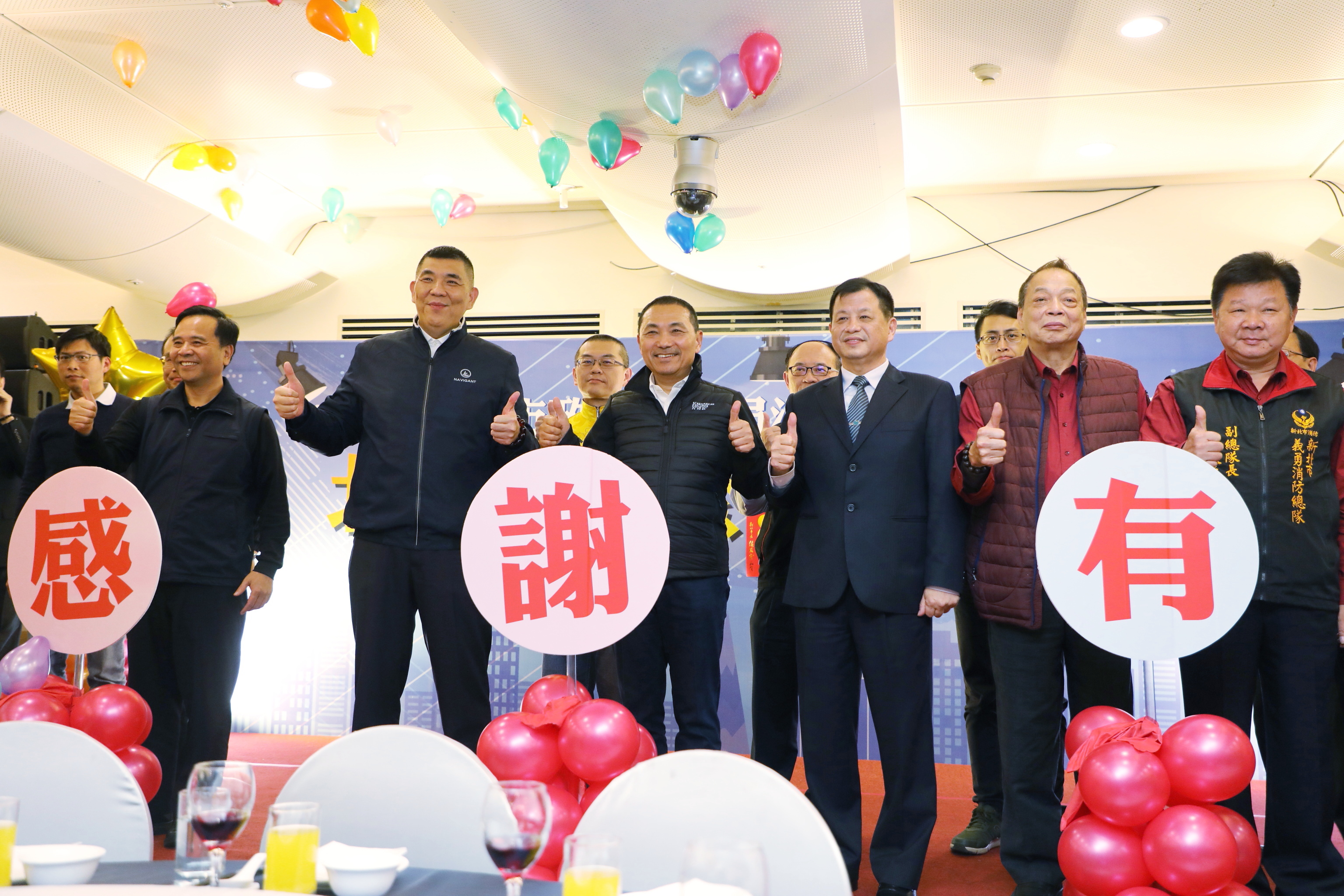 侯友宜市長誠摯感謝所有消防、義消同仁的付出與辛勞