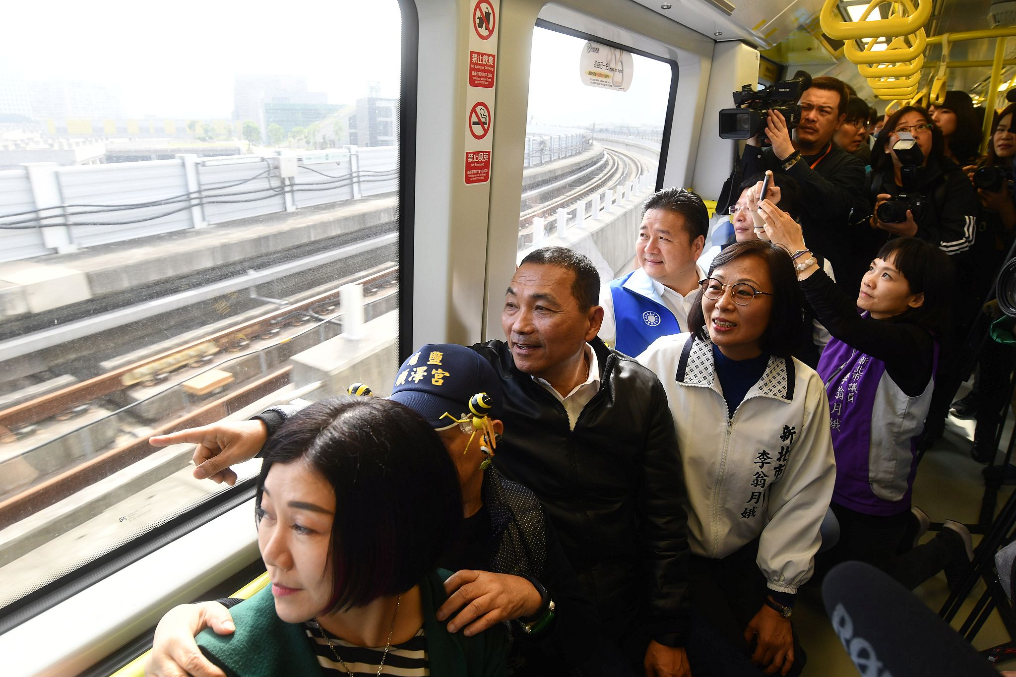 侯友宜視察新北環狀線營運前改善成果