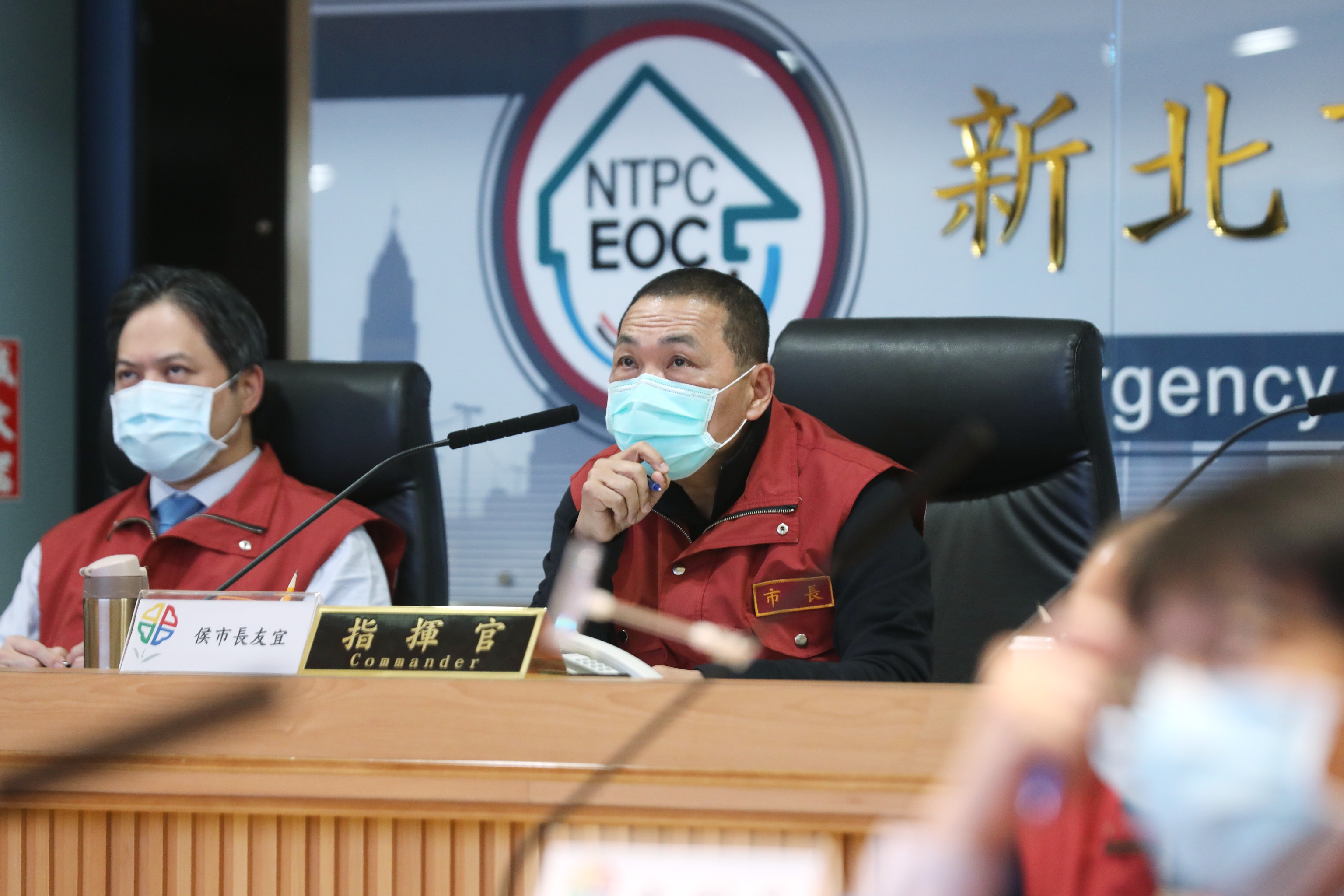 因應武漢肺炎疫情，侯友宜市長呼籲中央地方上下一心做好防疫準備及應變