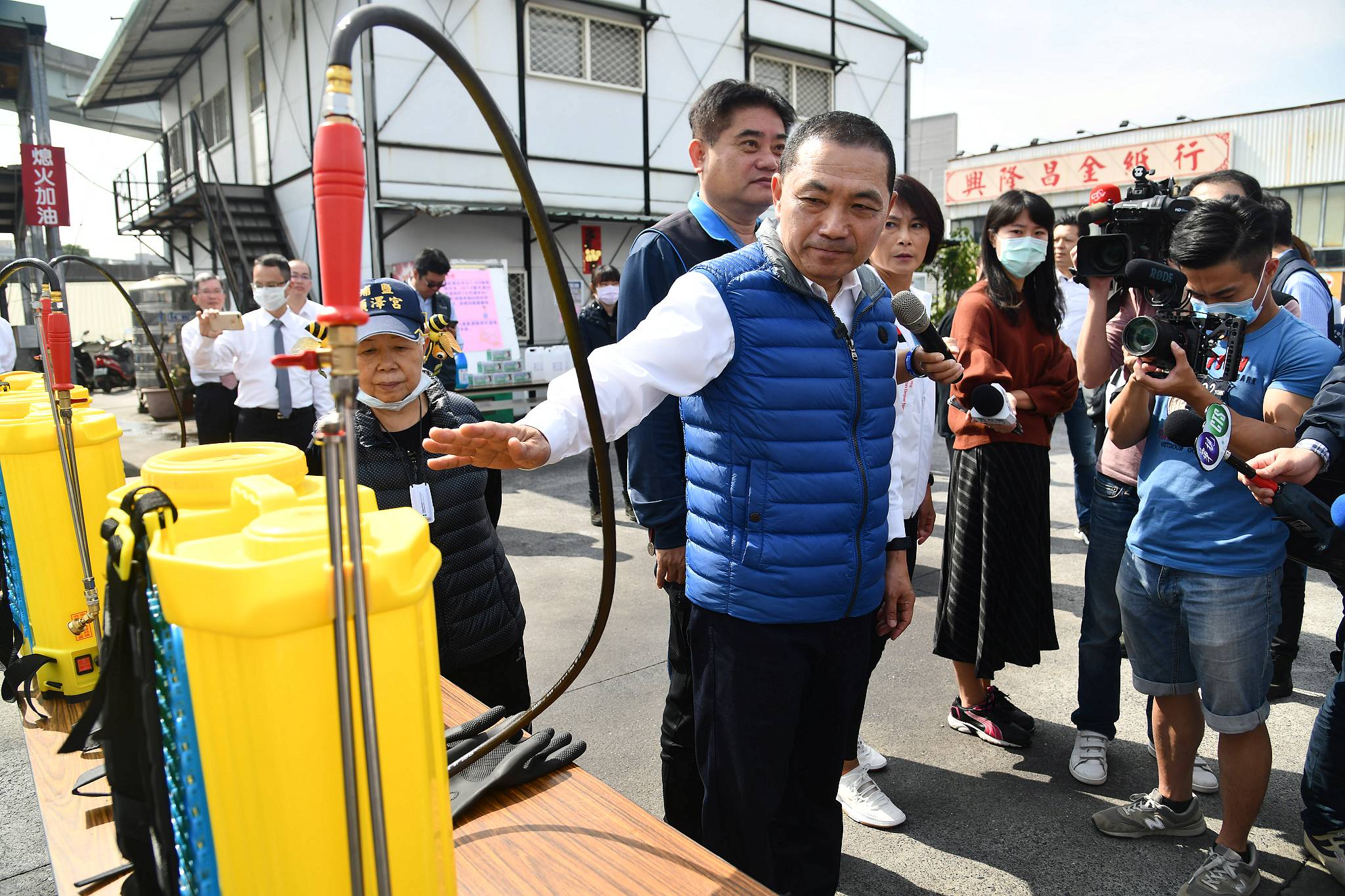 大都會公車新莊站消毒防疫設備