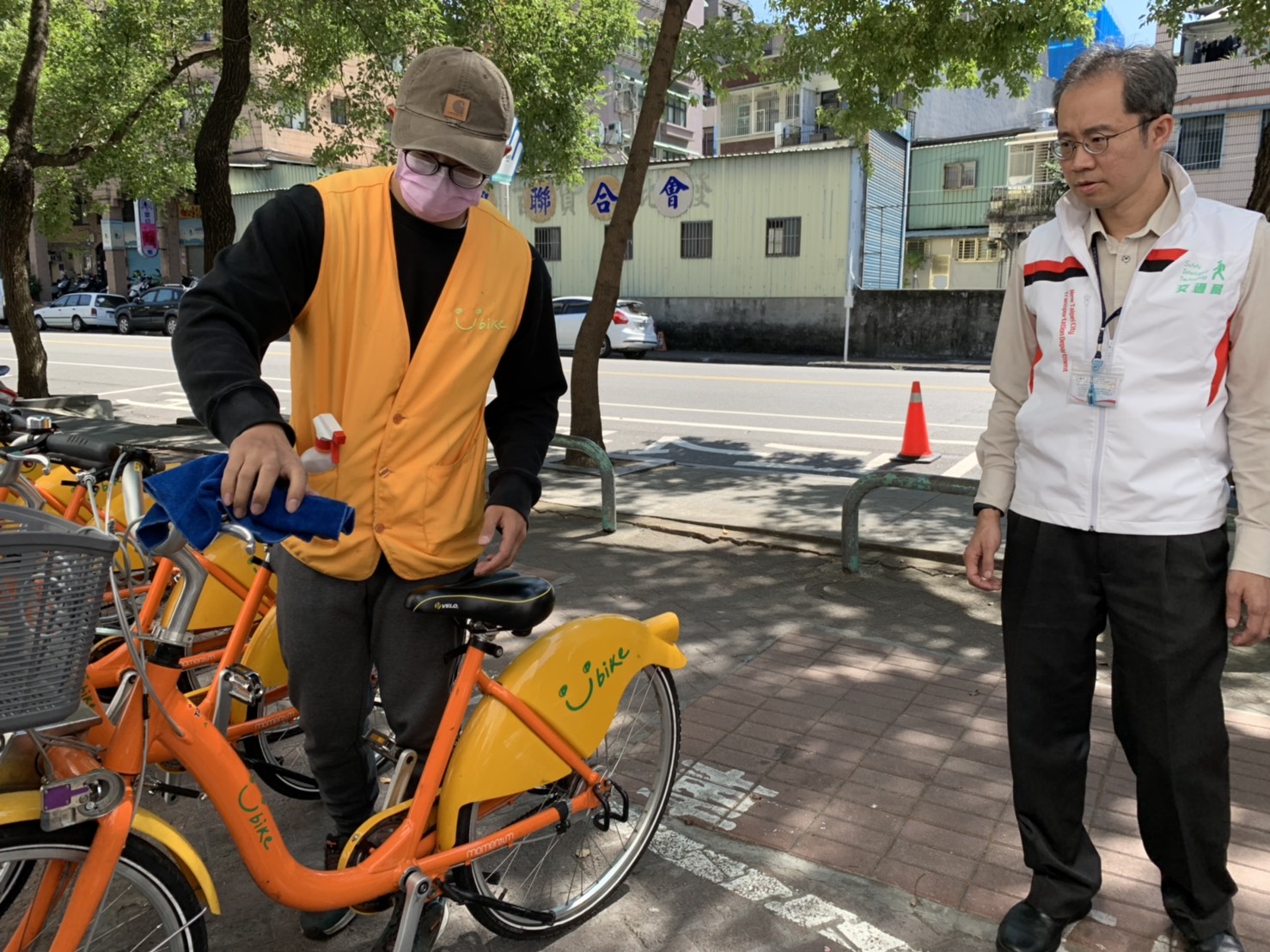 新北市交通局加強稽查YouBike消毒，防疫零缺口
