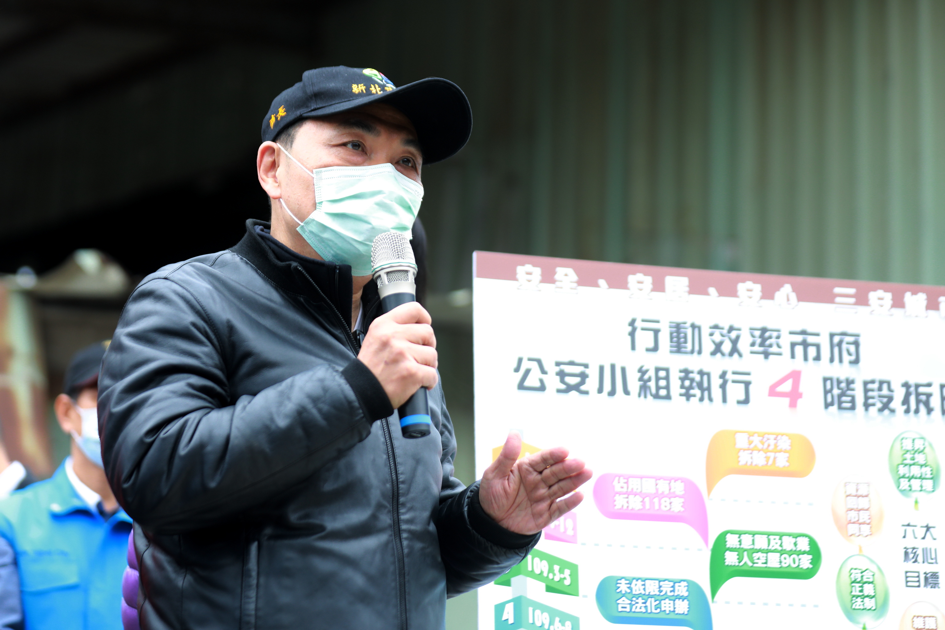 侯友宜向違法業者喊話「不要懷疑市府決心，不要挑戰公權力」
