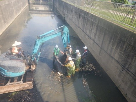 鶯歌區公所整理東門溪河道