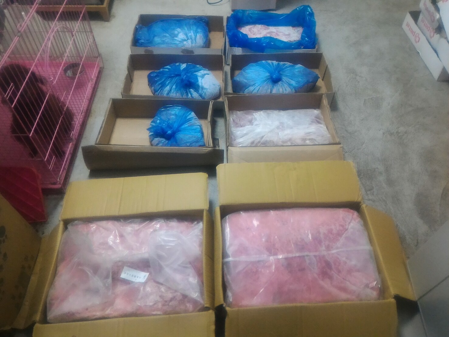 圖三、王金銓老闆第二次捐贈的生牛肉末與肉塊