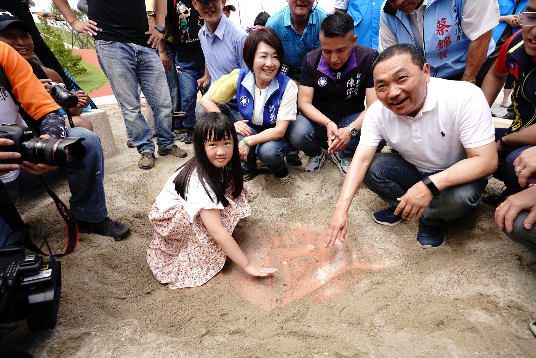 新北市政府於十三行文化公園建置富有文化特色的遊戲設施