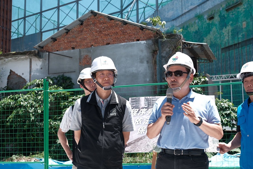 侯市長到現場視察