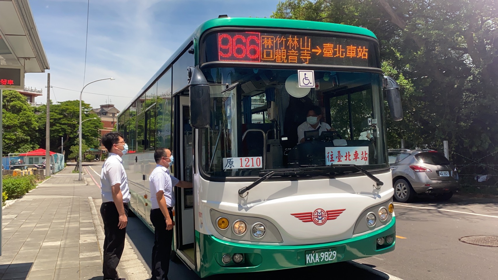 966線公車搭車示意圖