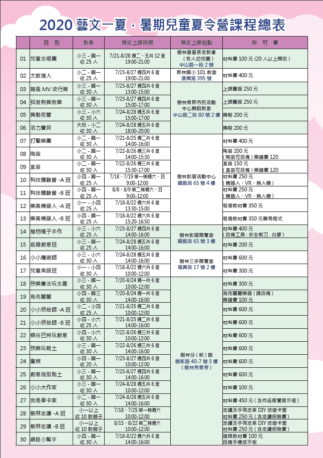 夏令營報名表-背面